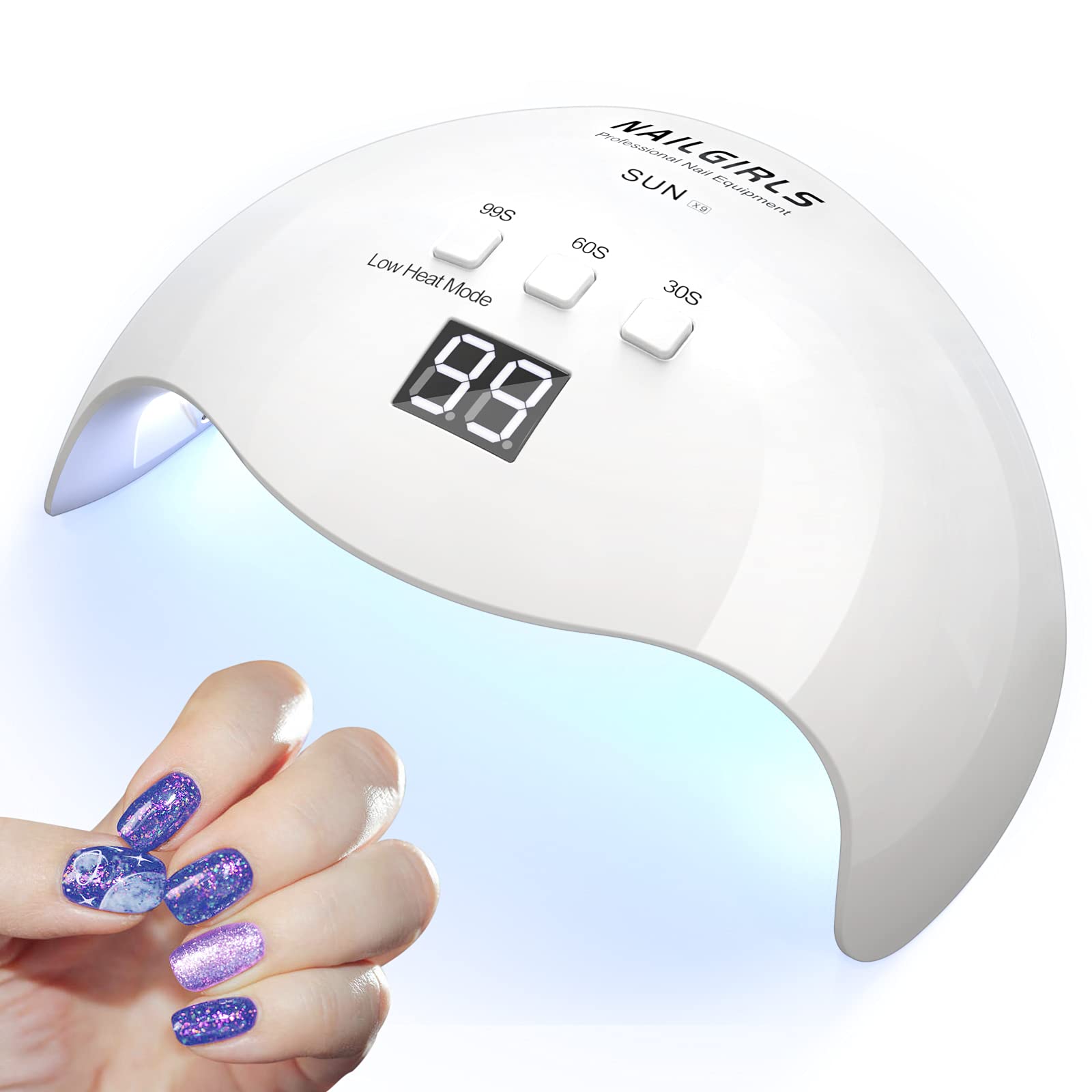 Amazon.co.jp: NAILGIRLS LED & UV ネイルライト 48W ジェルネイル
