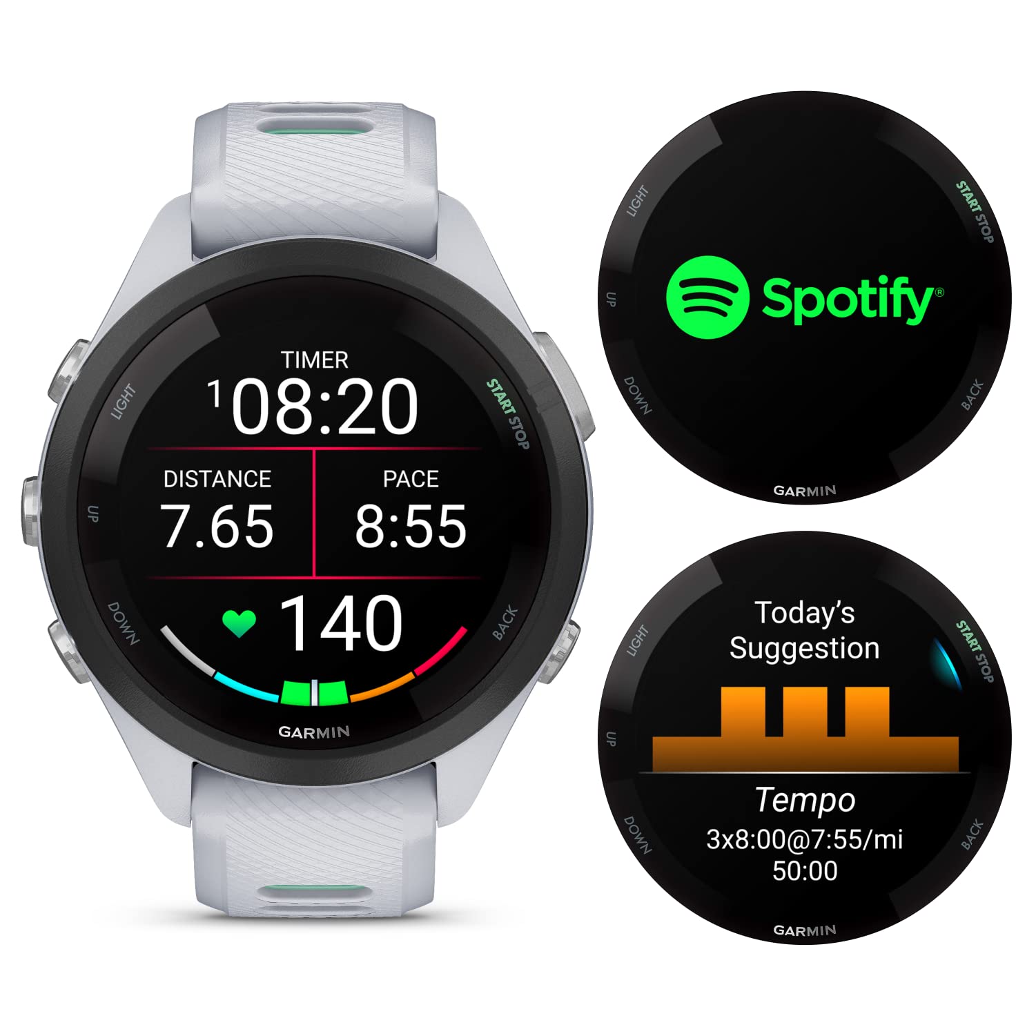 Amazon.com: Wearable4U Garmin Forerunner 265S Music GPS Running 42
