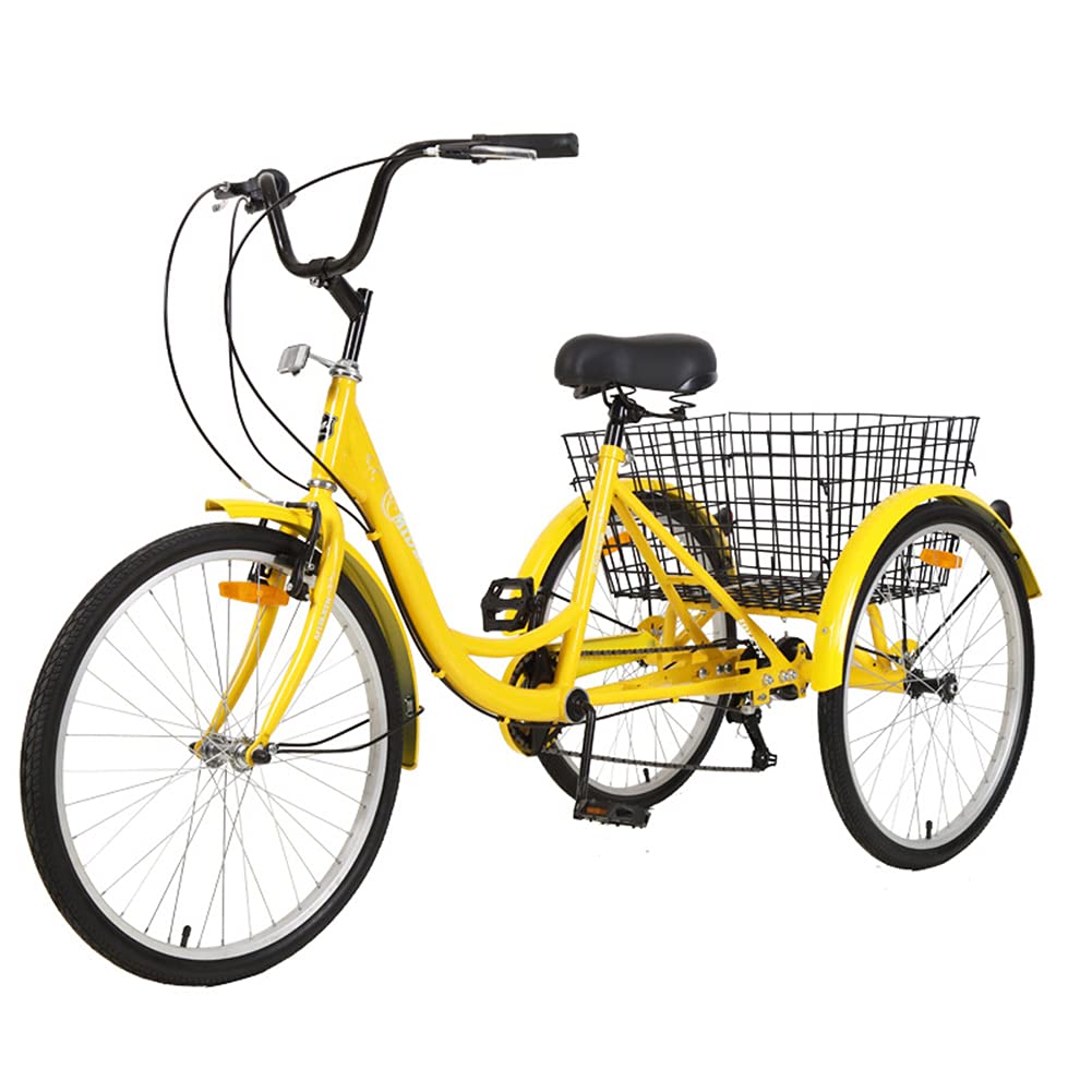 シルバー三輪自転車(前後バスケット付) メーカー不明 発送出来ません