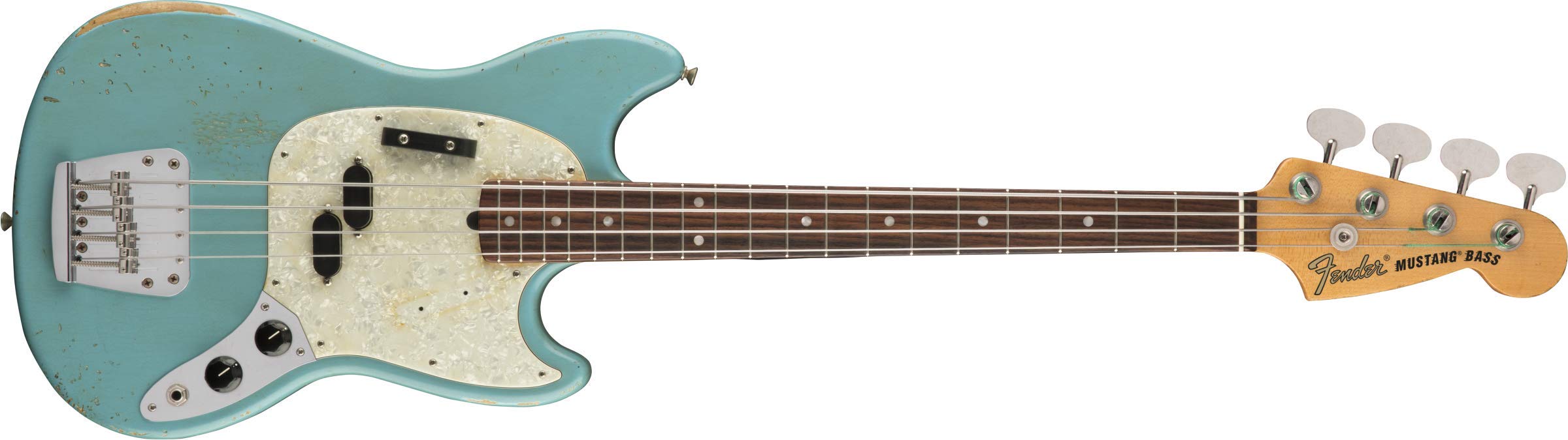 Amazon | Fender エレキベース JMJ Mustang Bass®, Faded Daphne Blue