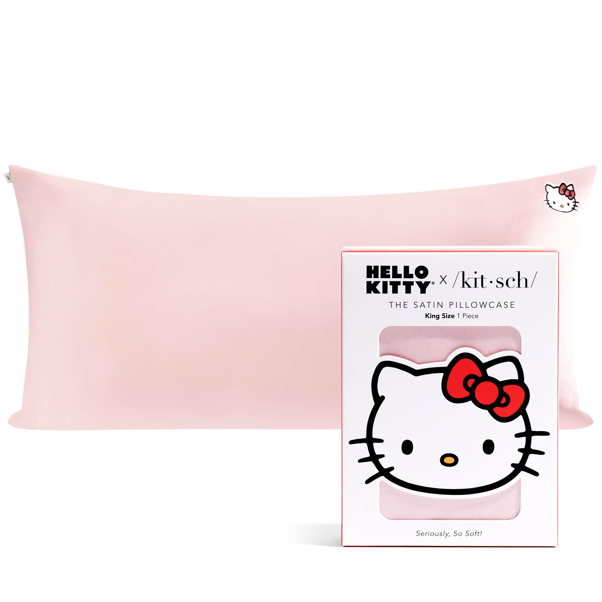 Amazon｜Kitsch x Hello Kitty ピローケース – ピンクキティフェイス