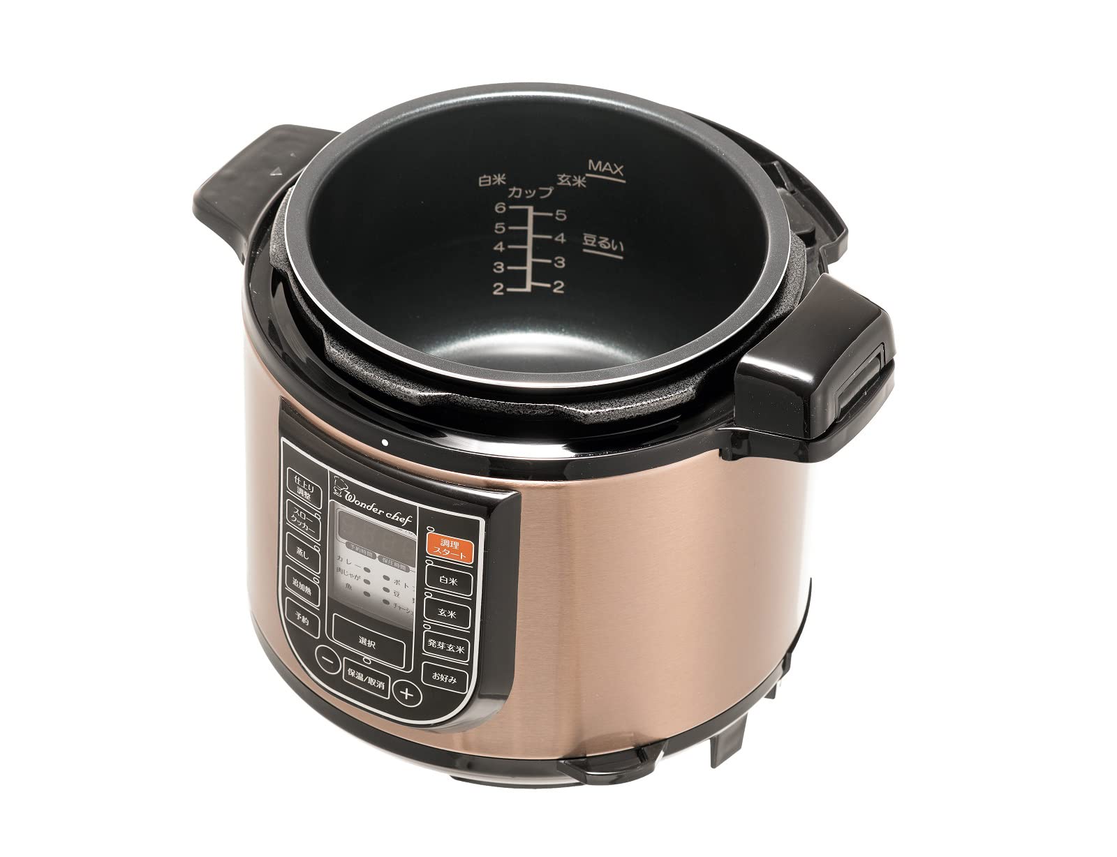 Amazon | ワンダーシェフ マイコン電気圧力鍋 4L スターターセット