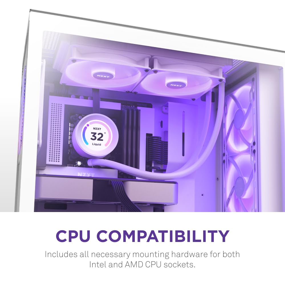 Amazon | NZXT KRAKEN Elite RGB 280 White 簡易水冷CPUクーラー RL