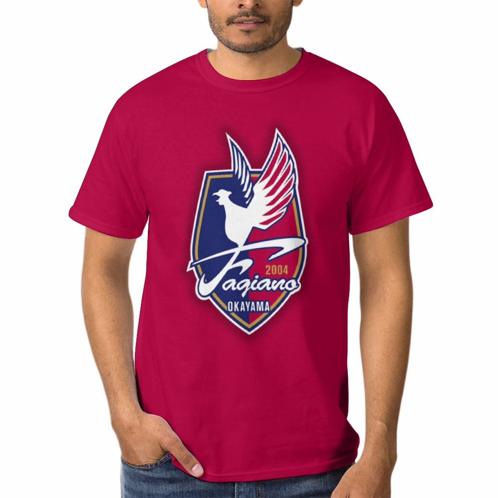 Amazon.co.jp: ファジアーノ岡山FC Tシャツ メンズ 半袖 上着 日常着用