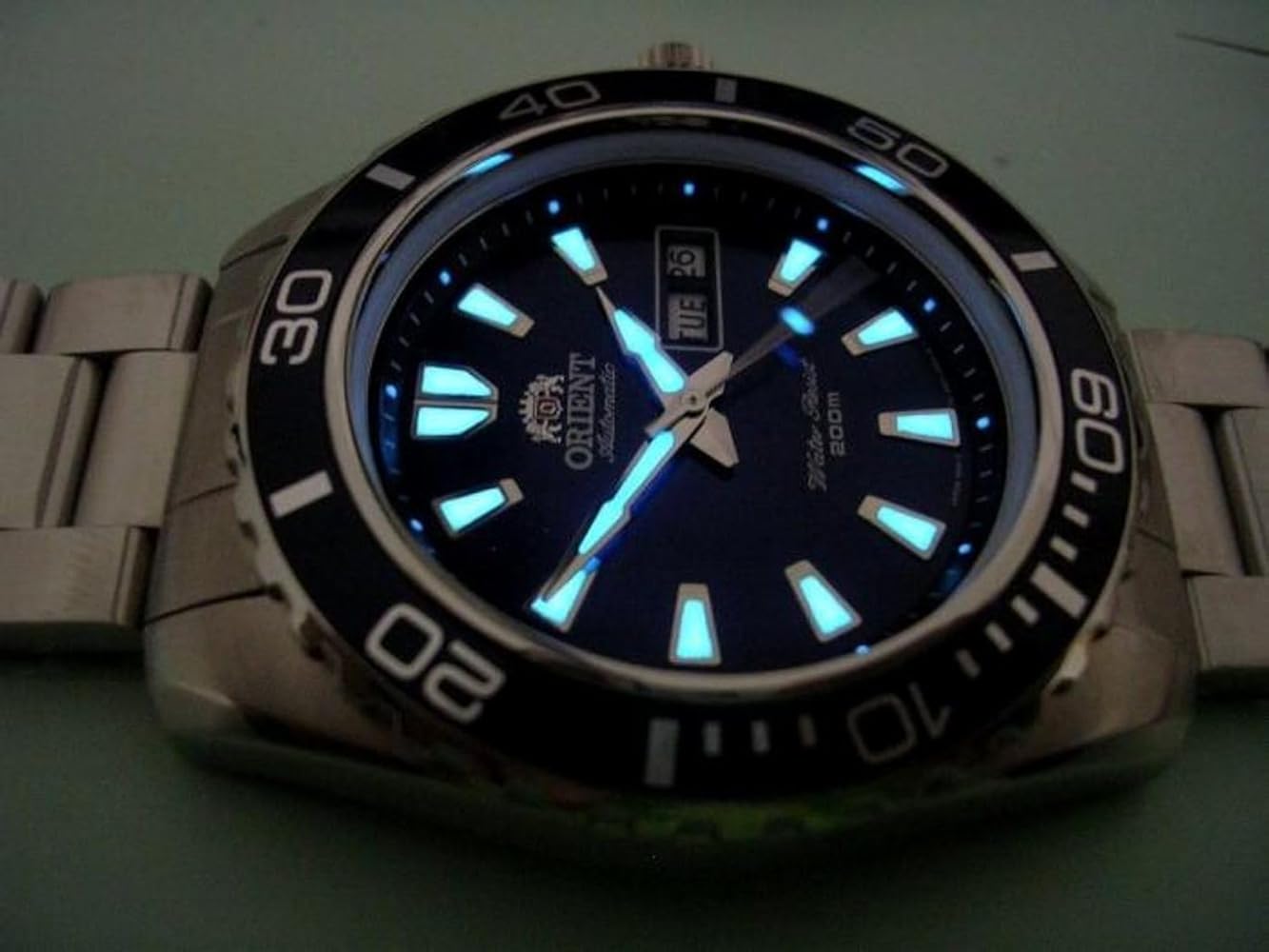 Amazon.com: Orient #FEM75002D Men's Mako XL Stainless Steel Blue