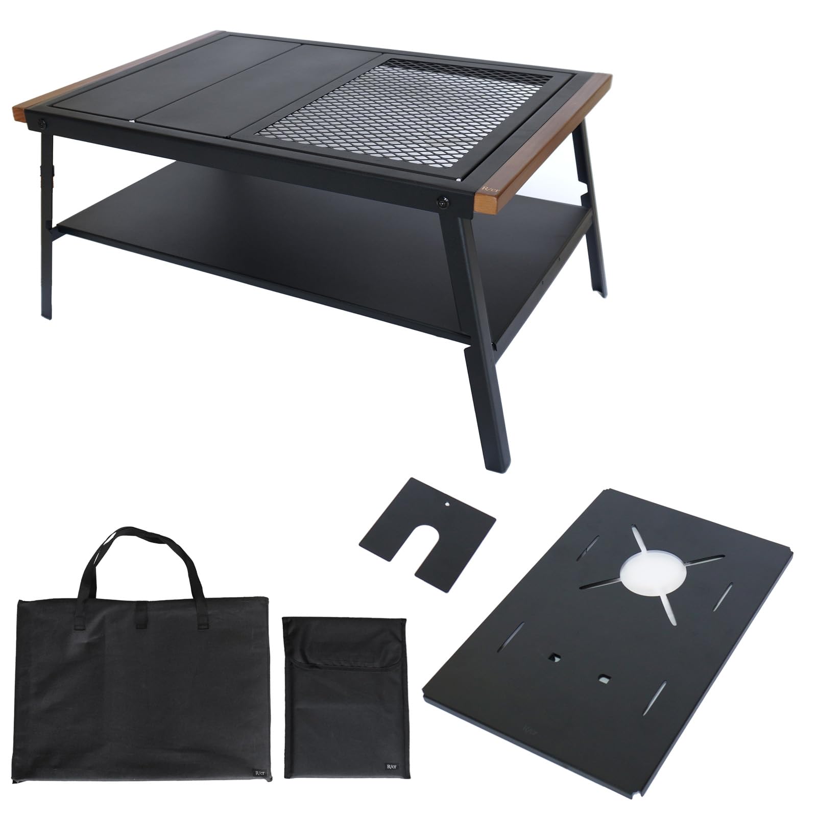サイズL）キャンプテーブル IGT互換 多機能 2ユニット 炭素鋼 拡張可能