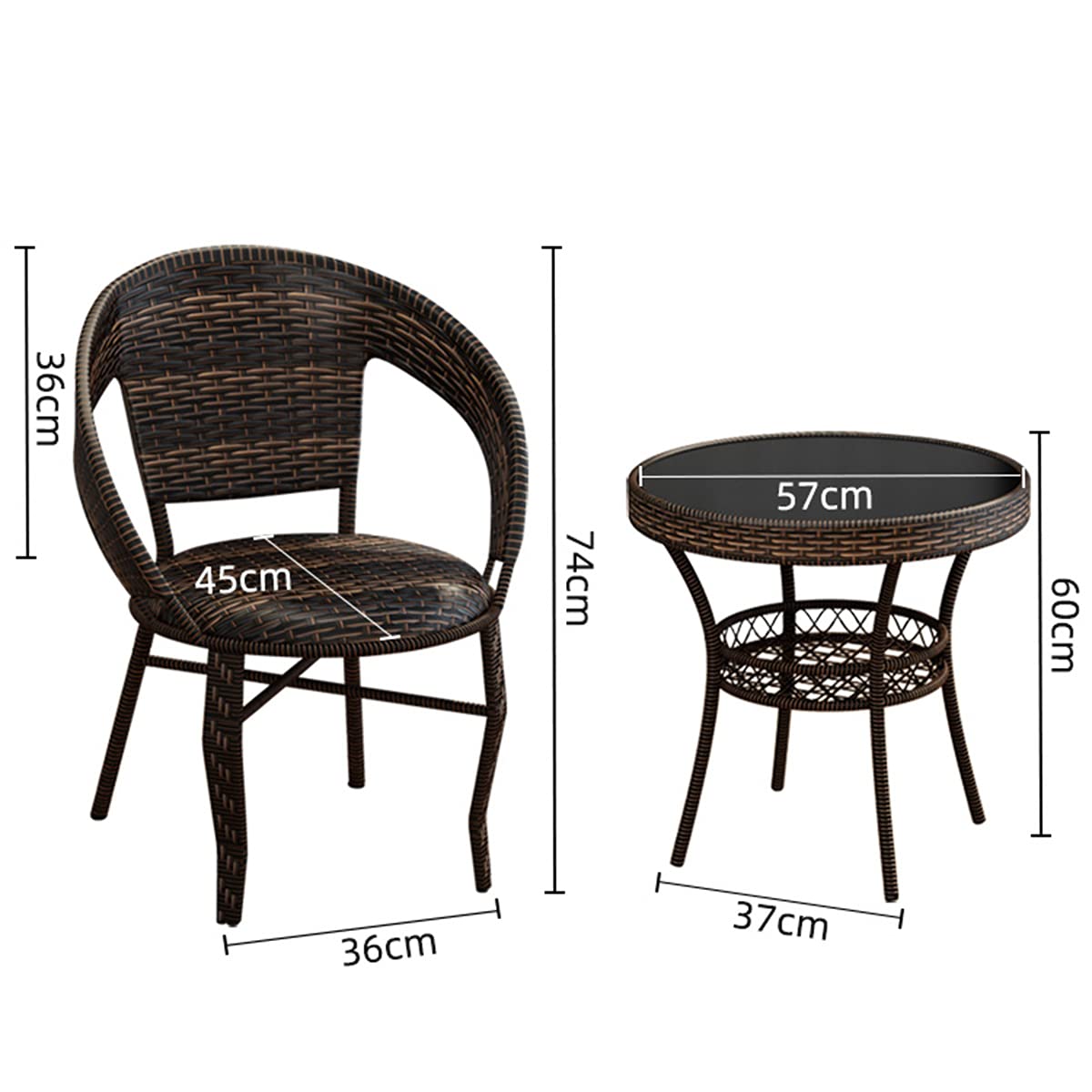 Amazon｜小さなテーブルと椅子、庭のテーブルと椅子の組み合わせセット