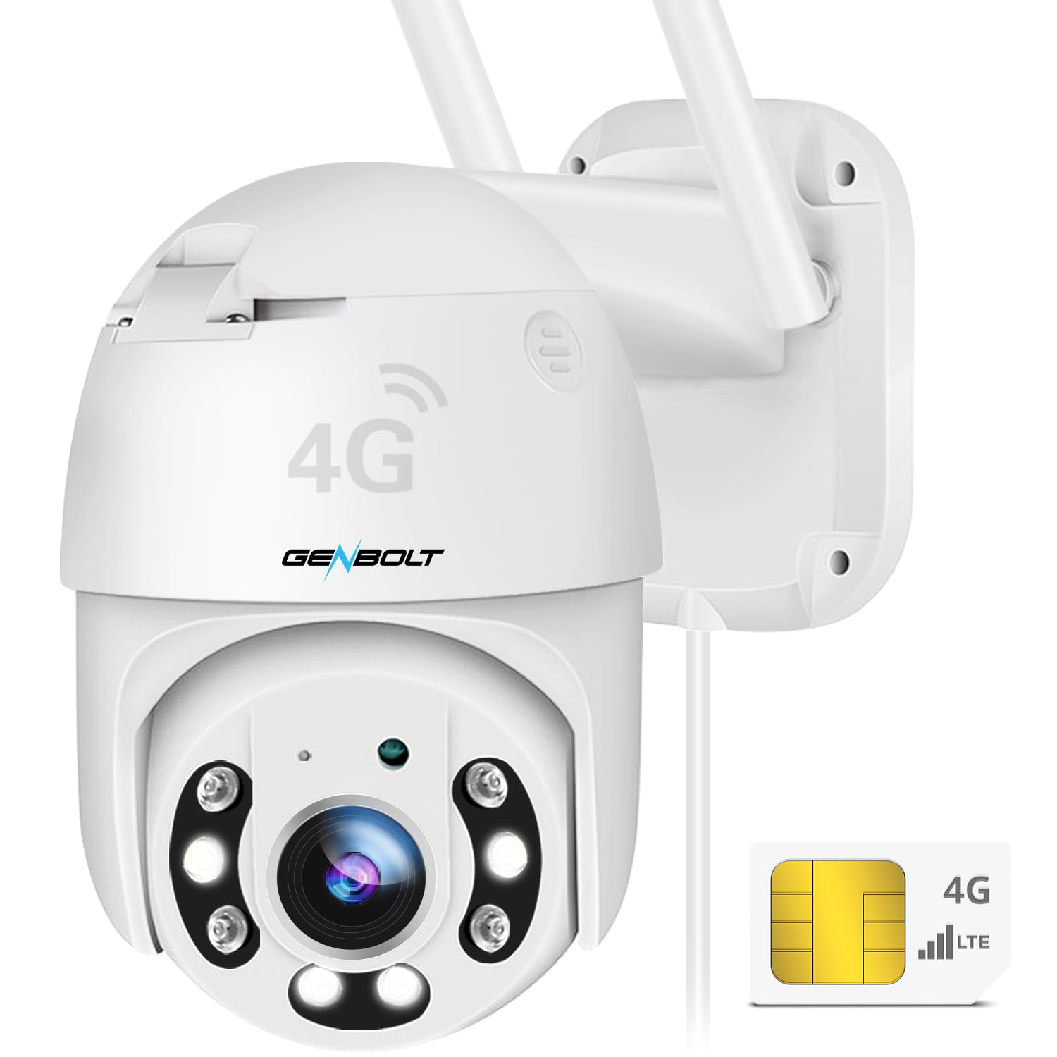 Amazon | 【4G LTE通信 】防犯カメラ ワイヤレス 屋外 LTE GENBOLT 4G