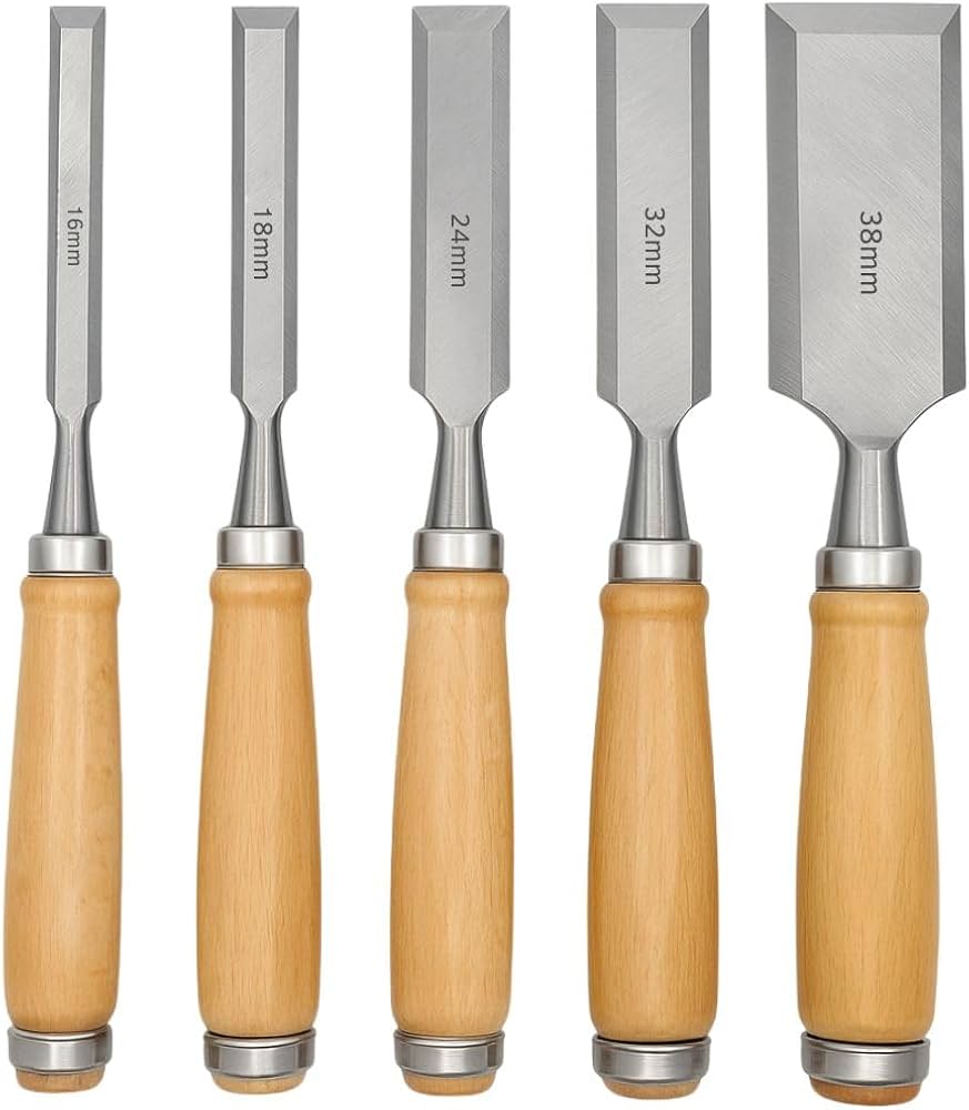 Amazon | [AiO JAPAN] 鑿 ノミ 5本セット たたきノミ しのぎノミ ホゾ