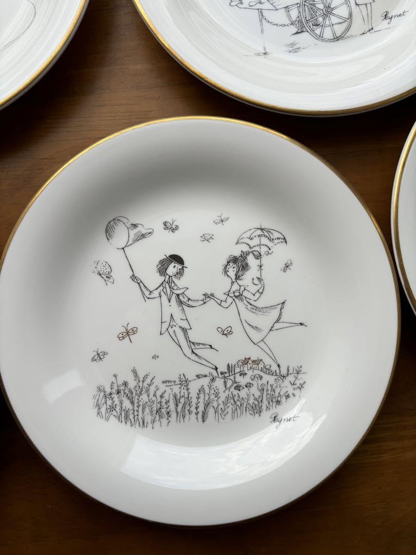 Amazon.co.jp: レイモンペイネ皿 プレート皿 絵皿 5枚セット : おもちゃ