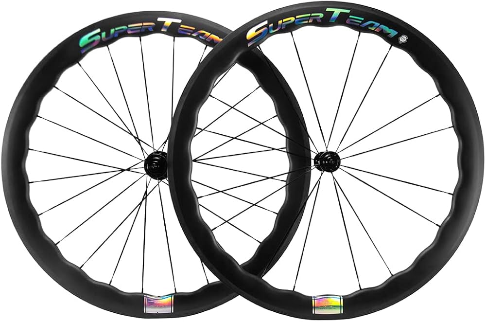 ☆スーパーチーム F+R カーボンホイール チューブ+タイヤ 700c新品未