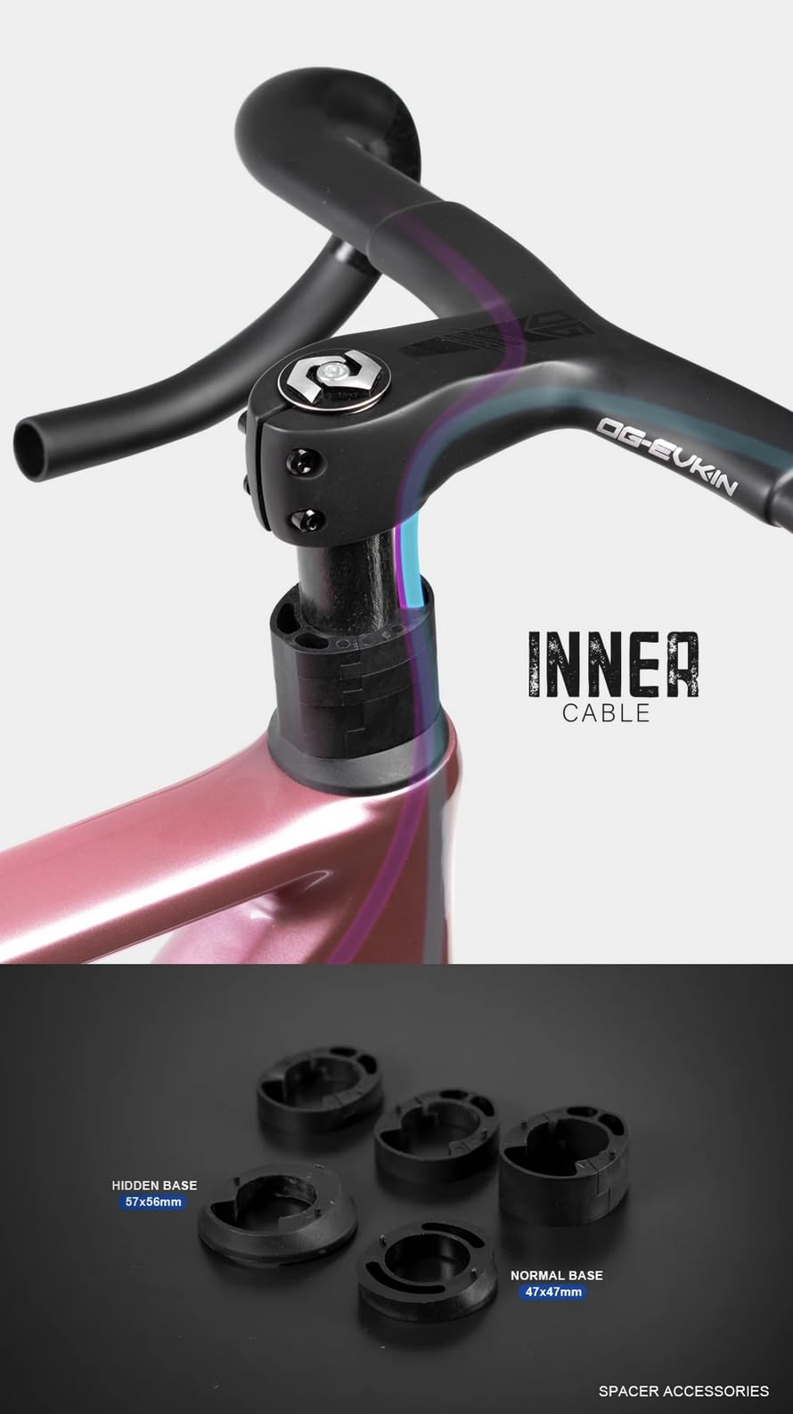 Amazon.co.jp: OG-EVKIN HB-KYLIN グラベルロードバイク用 カーボン一