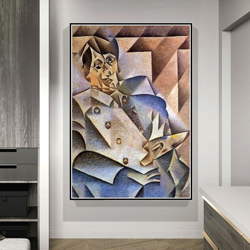 模写】絵画 パブロ・ピカソ 油彩10号 人物画 巨匠 Q98 模写】絵画