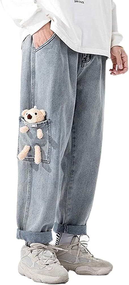 castelbajac デニム風ストレッチパンツ クマ S ユニセックス Tシャツ