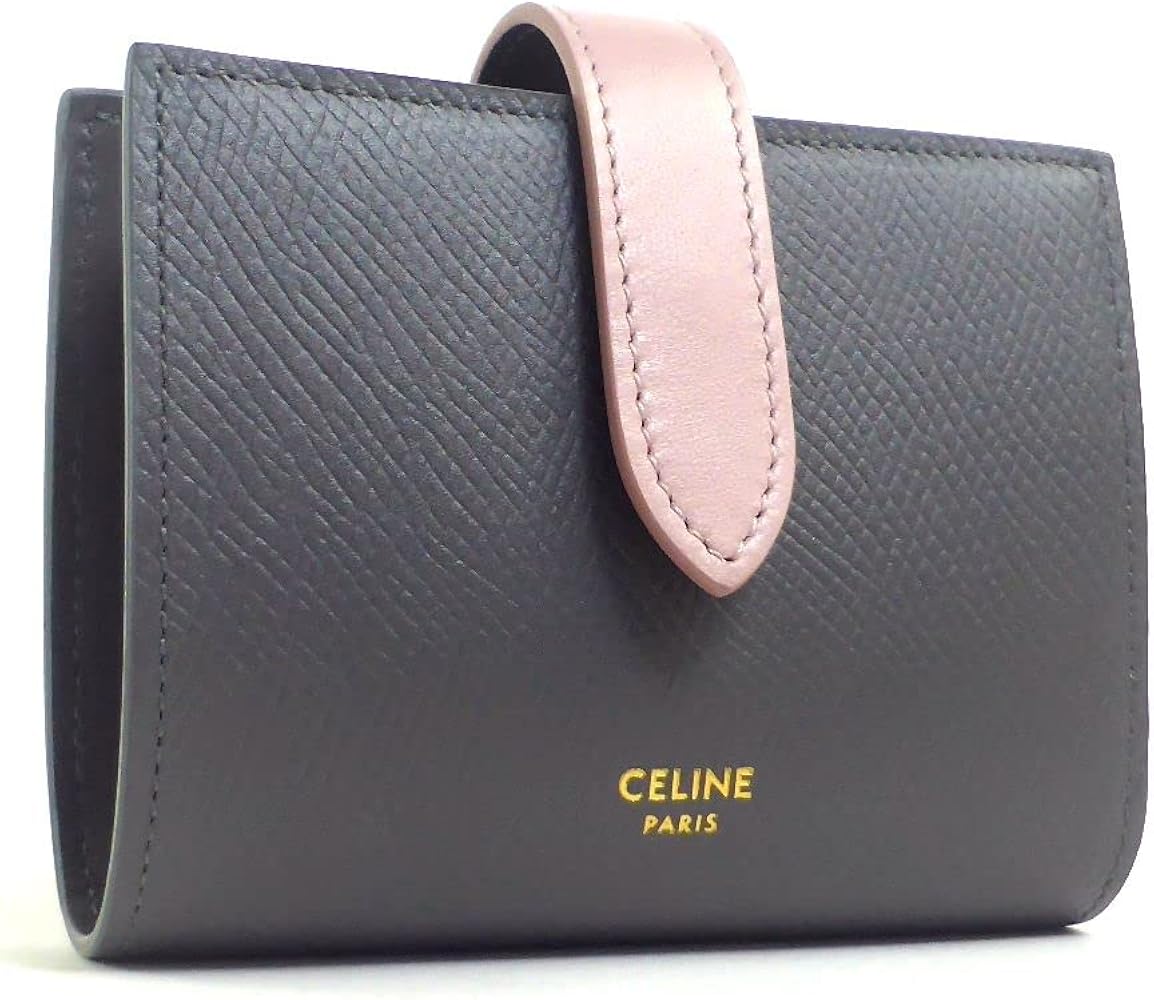 Amazon | [セリーヌ] 二つ折り 財布 バイカラー スモール ストラップ