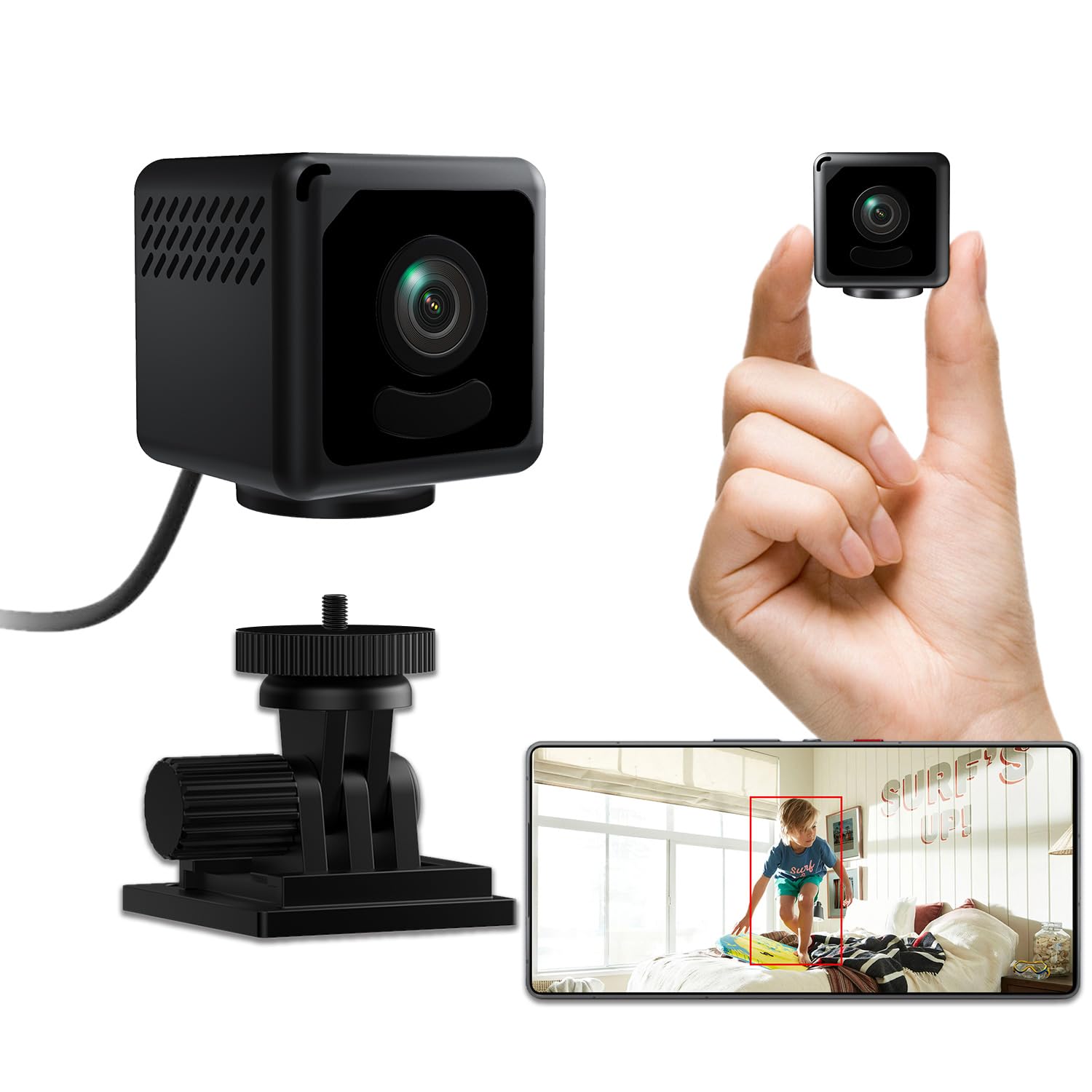 Amazon.co.jp: 小型カメラ WiFi 防犯カメラ 隠しカメラ 4K 画質 スマホ