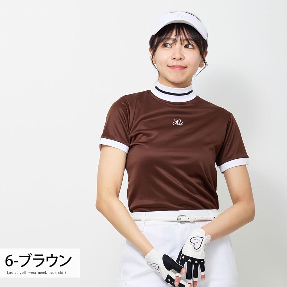 1piu1uguale3 golf レディース半袖モックネック 1piu1uguale3 golf