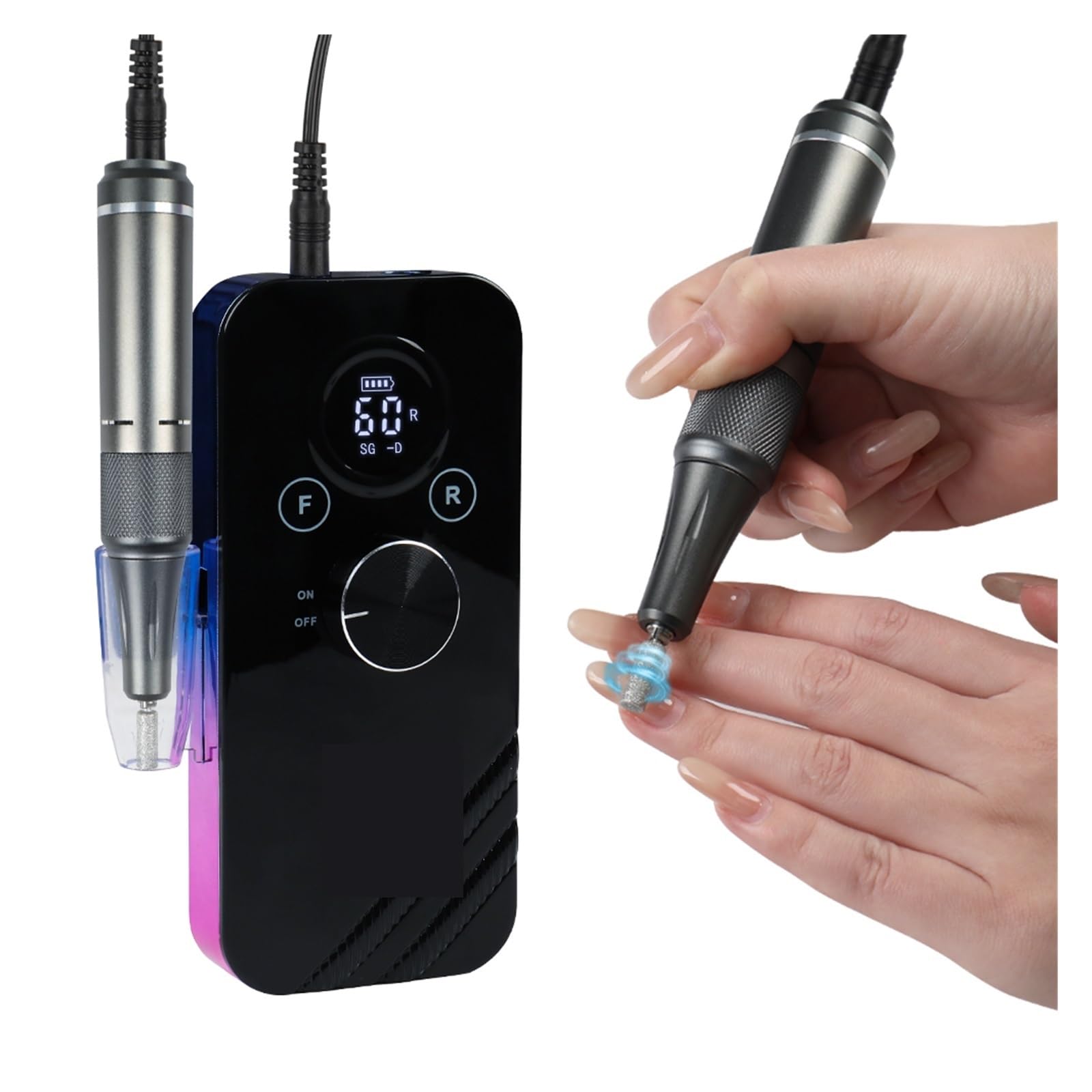 Amazon.co.jp: 電動ネイルマシン 35000 RPM ポータブル電気ネイル