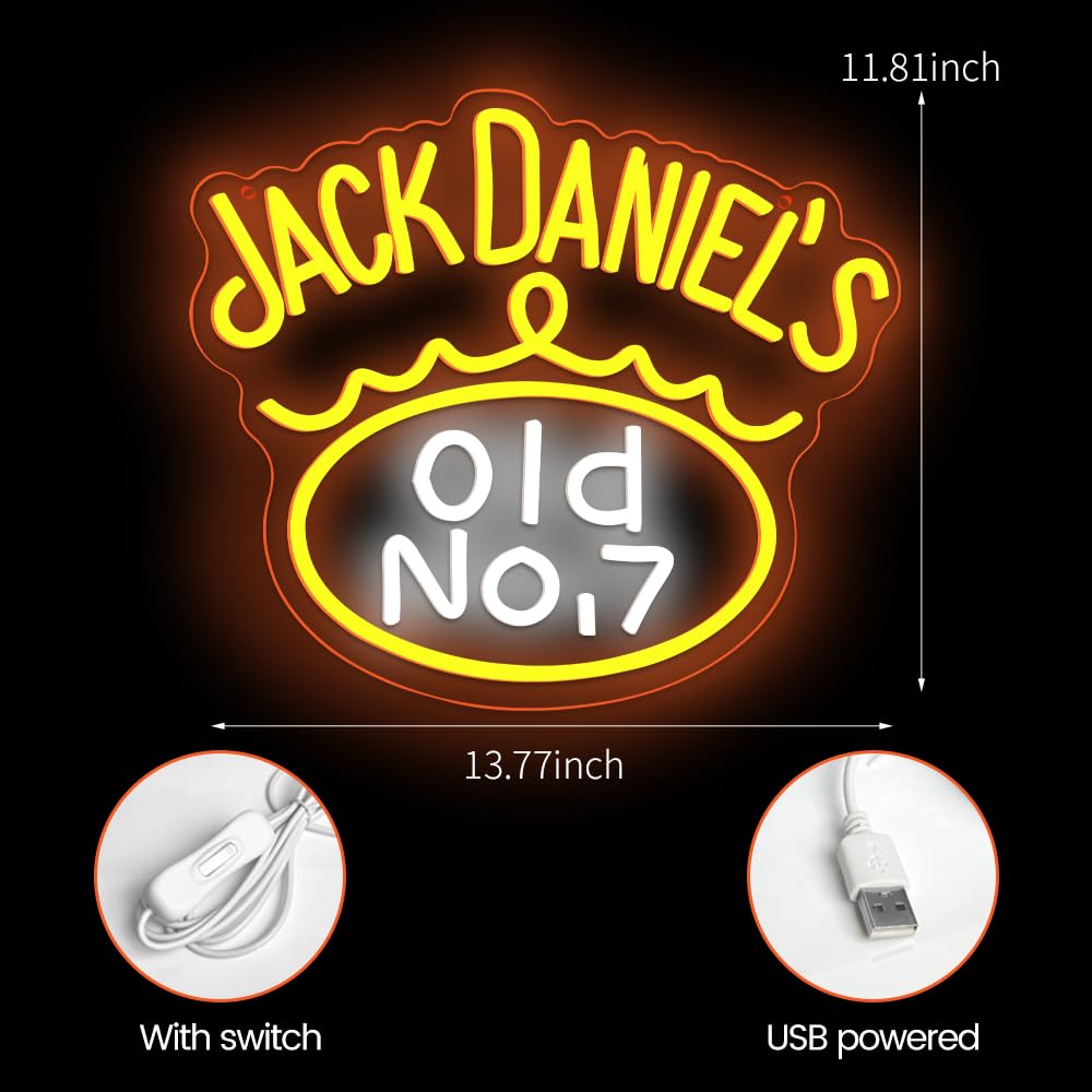 Amazon.co.jp: XJNOLGXIQU Jack Danie ネオンサイン バーボン