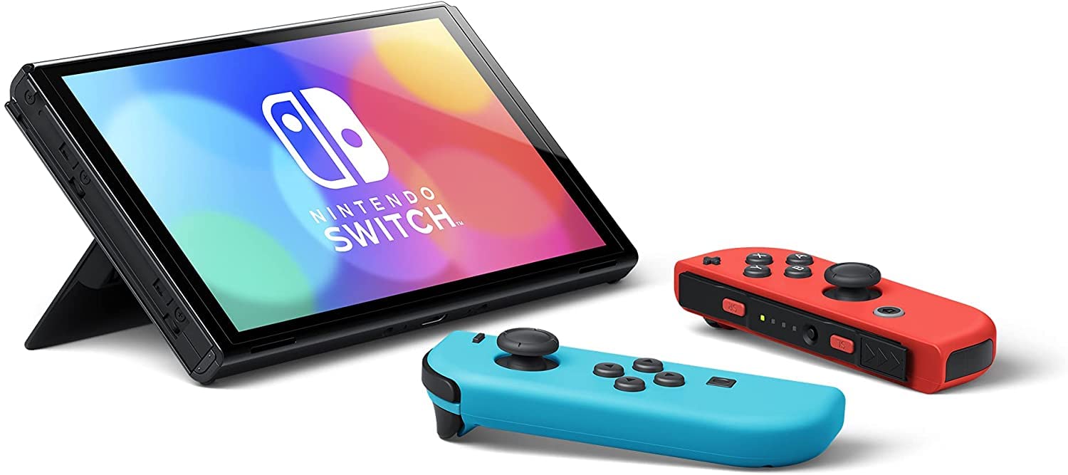 Amazon.com: Nintendo Switch – OLED Model w/Neon Red & Neon Blue