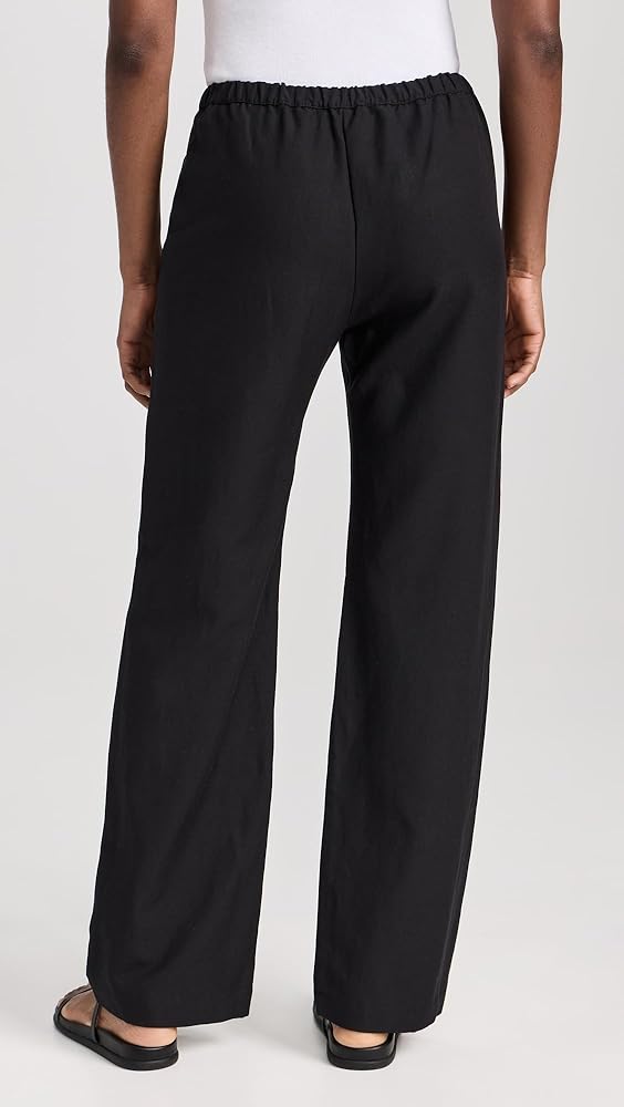 Enza Costa Women's Twill Everywhere Pants, Black, XS at Amazon