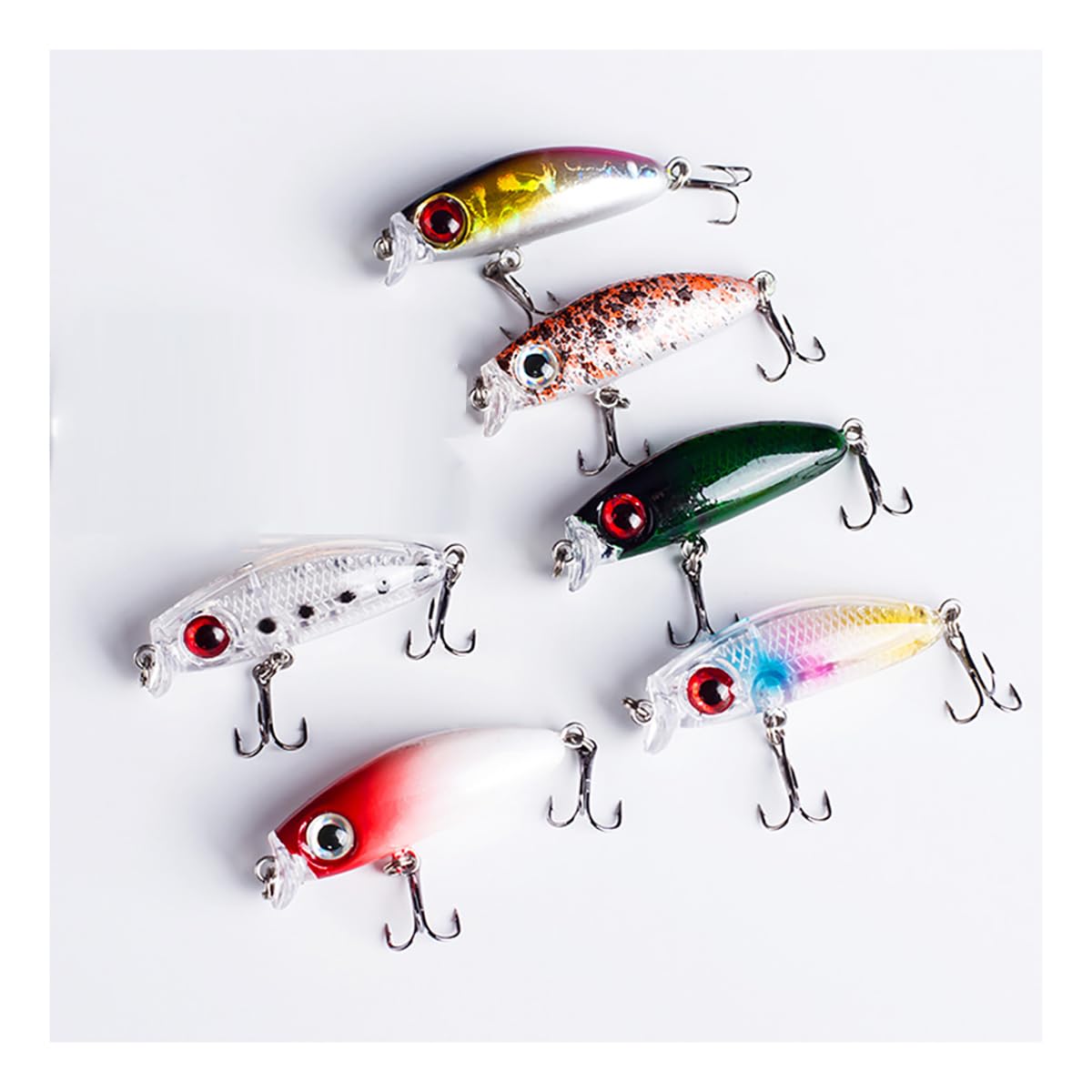 Amazon.co.jp: 渓流 ルアー トラウト ミノー 6個 セット スロー