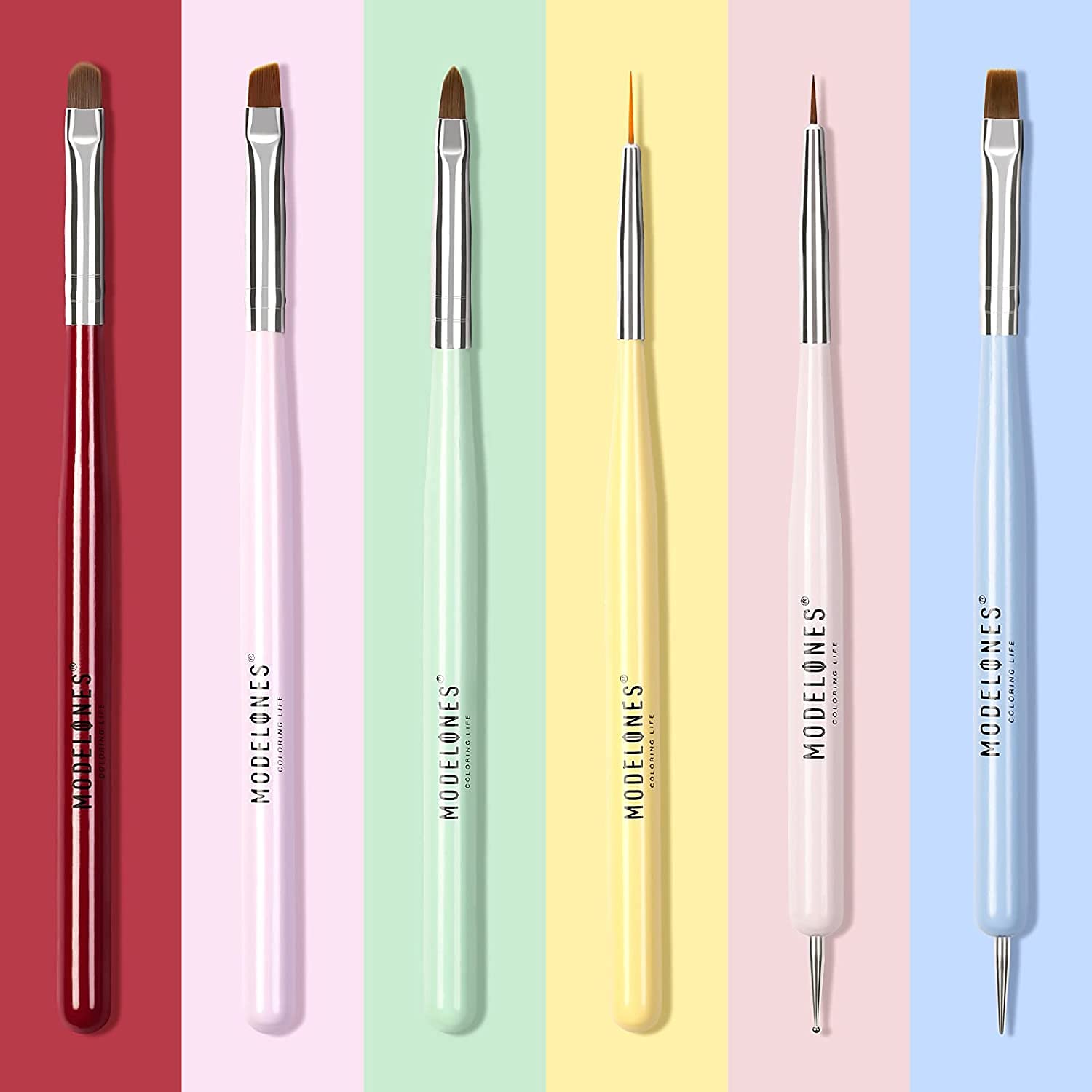 Amazon | Modelones ネイルブラシセット ネイル筆セット ジェルネイル