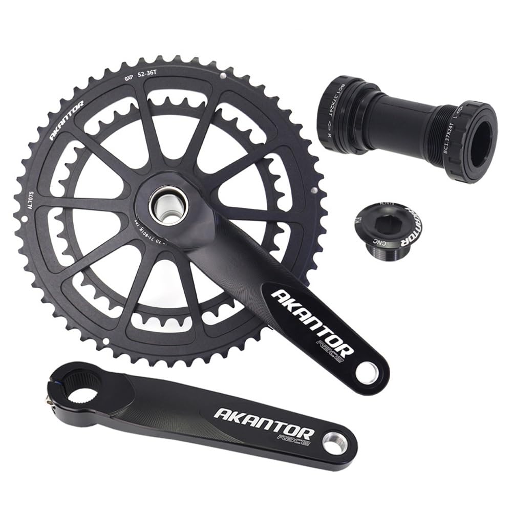 Amazon.co.jp: 軽量ロードバイク クランクセット 170mm GXP 50 34T 52