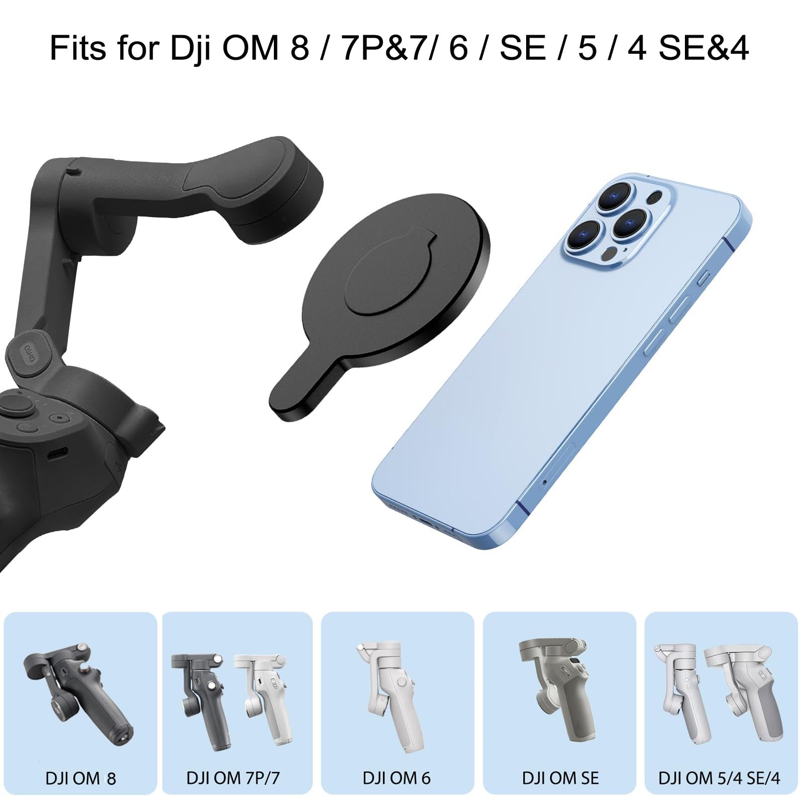 Amazon.com: Aerbeis OM Magnetic Phone Mount for DJI Osmo Mobile 8