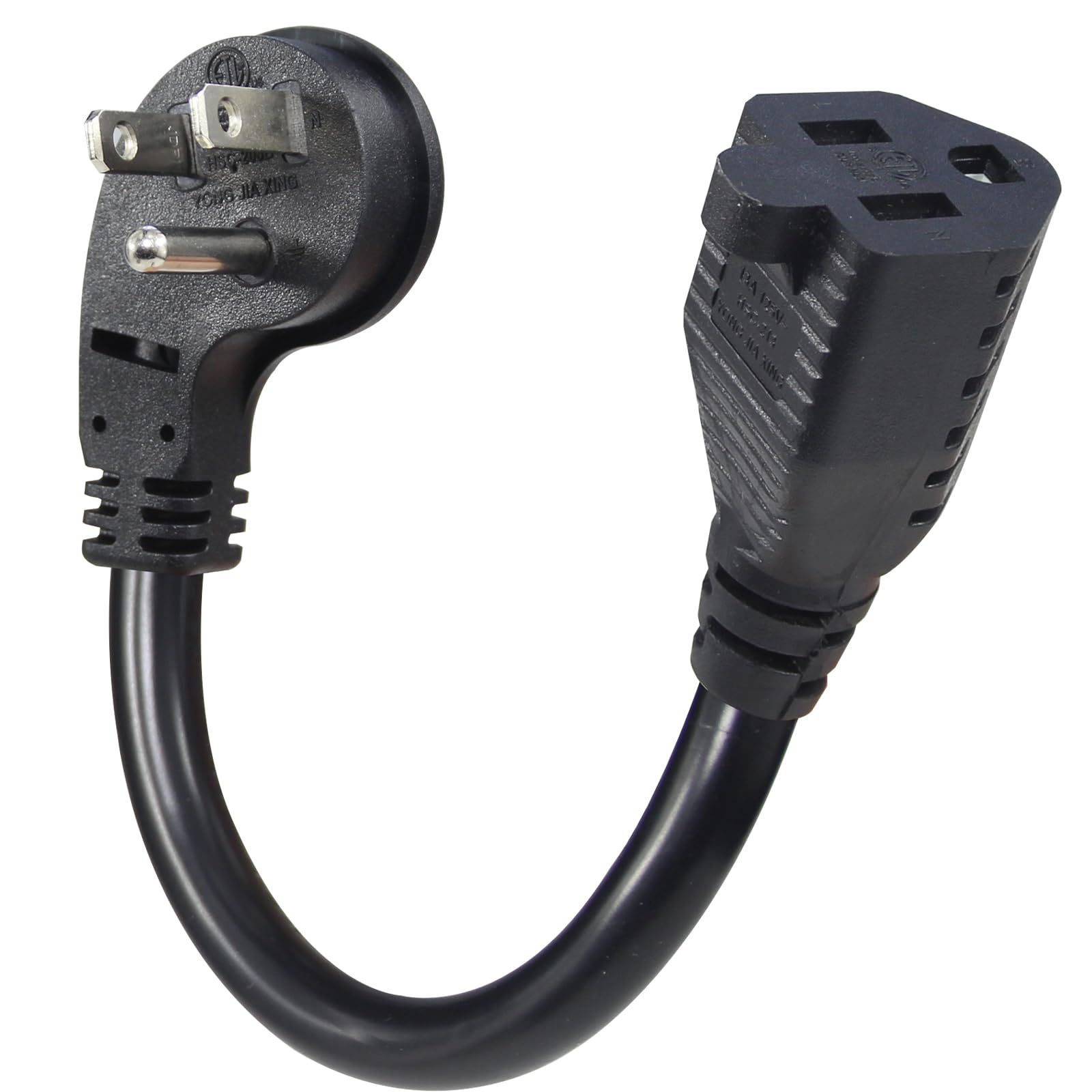 Amazon.com: KUNCAN Short Power Extension Cord - Low Profile Wall