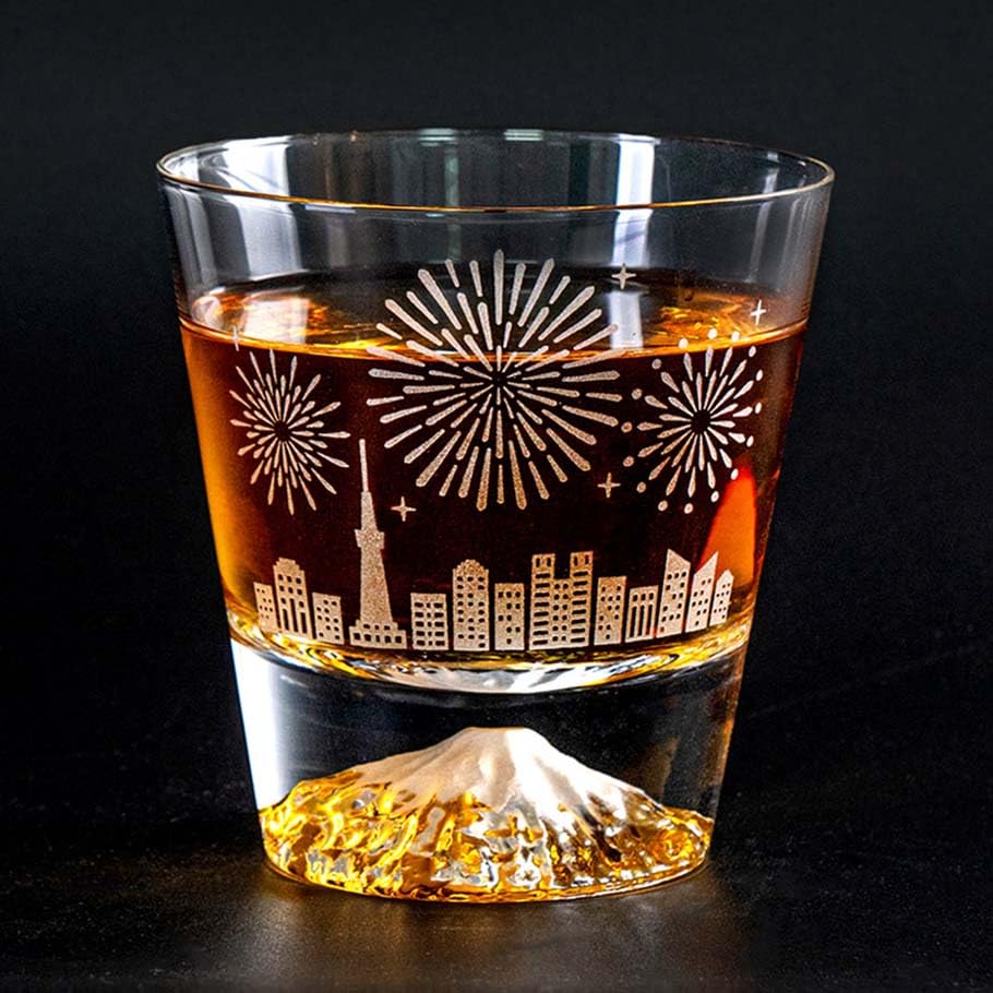 Amazon | Amazon.co.jp限定! 田島硝子 富士山グラス【フォーシーズン