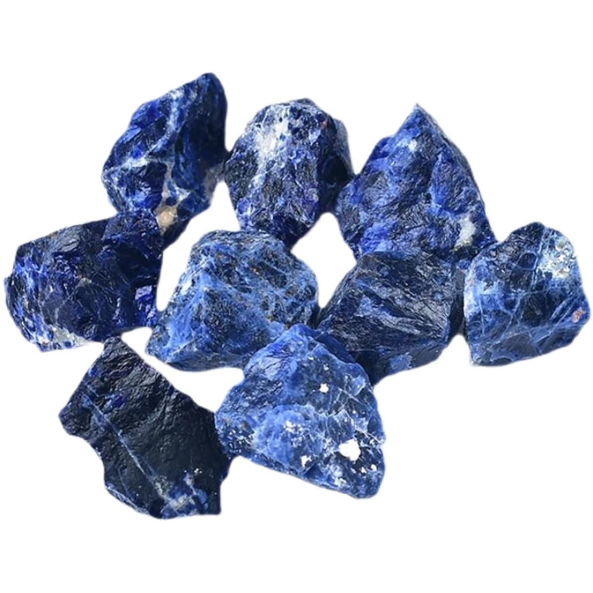 Amazon.co.jp: SUKIMIND 400gセット ソーダライト 原石 天然石 ブルー