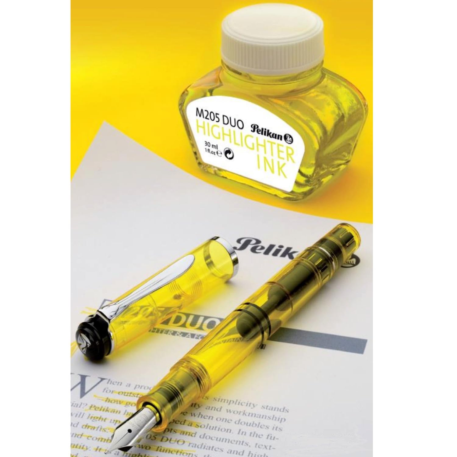 Amazon | Pelikan ペリカン 万年筆 BB 極太字 デュオ イエロー M205