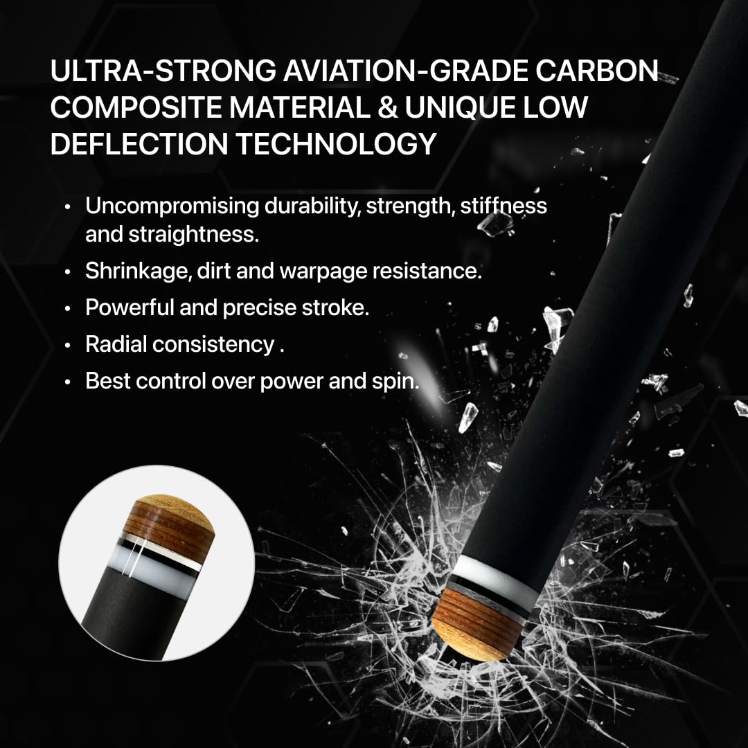 Amazon.co.jp: RHINO - 76.2 cm / 3/8-14 カーボン プールキュー