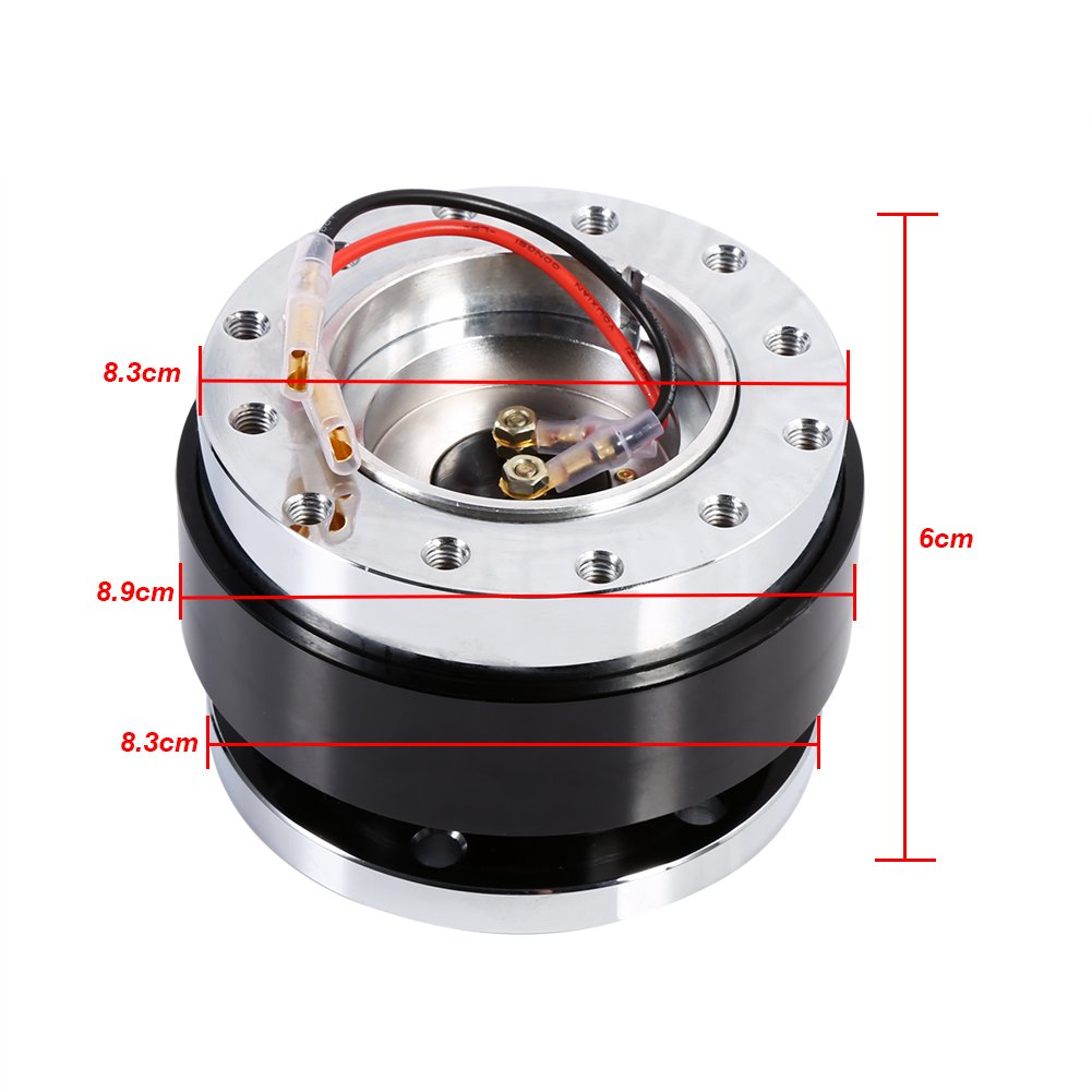 Amazon | ユニバーサル6穴ボルトボールステアリングホイールクイック