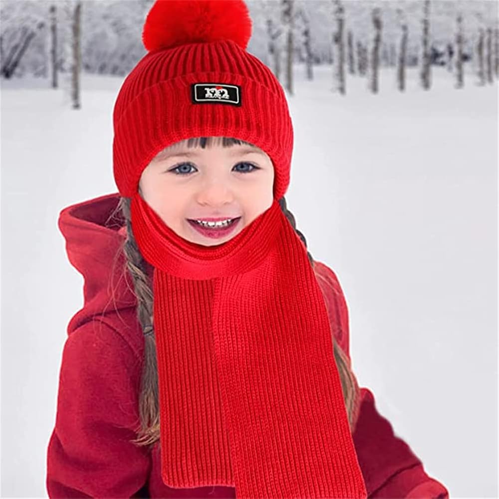 Amazon.com: 3Pcs Kids Knit Hat Scarf Gloves Set,3-10 Years Old