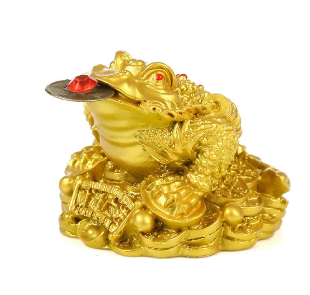 Amazon.co.jp: Kaimed三本脚の蛙 銭蛙 風水グッズ 三脚蟾蜍 風水 開運