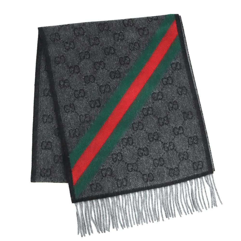 Amazon | グッチ GUCCI ストール ウール100% GG柄 マフラー ユニ