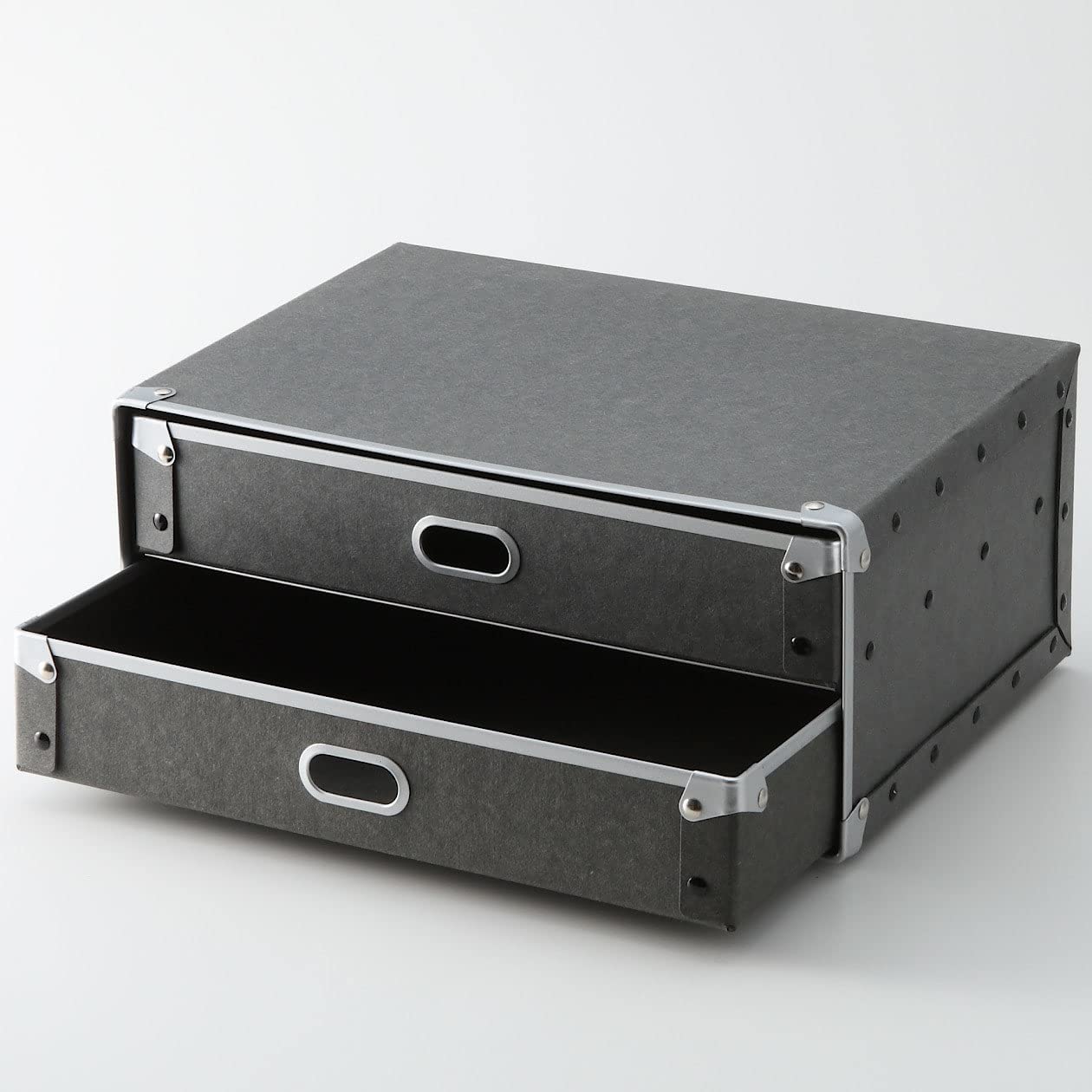 Amazon｜無印良品 硬質パルプ・引出2個 約幅36×奥行25.5×高さ16cm