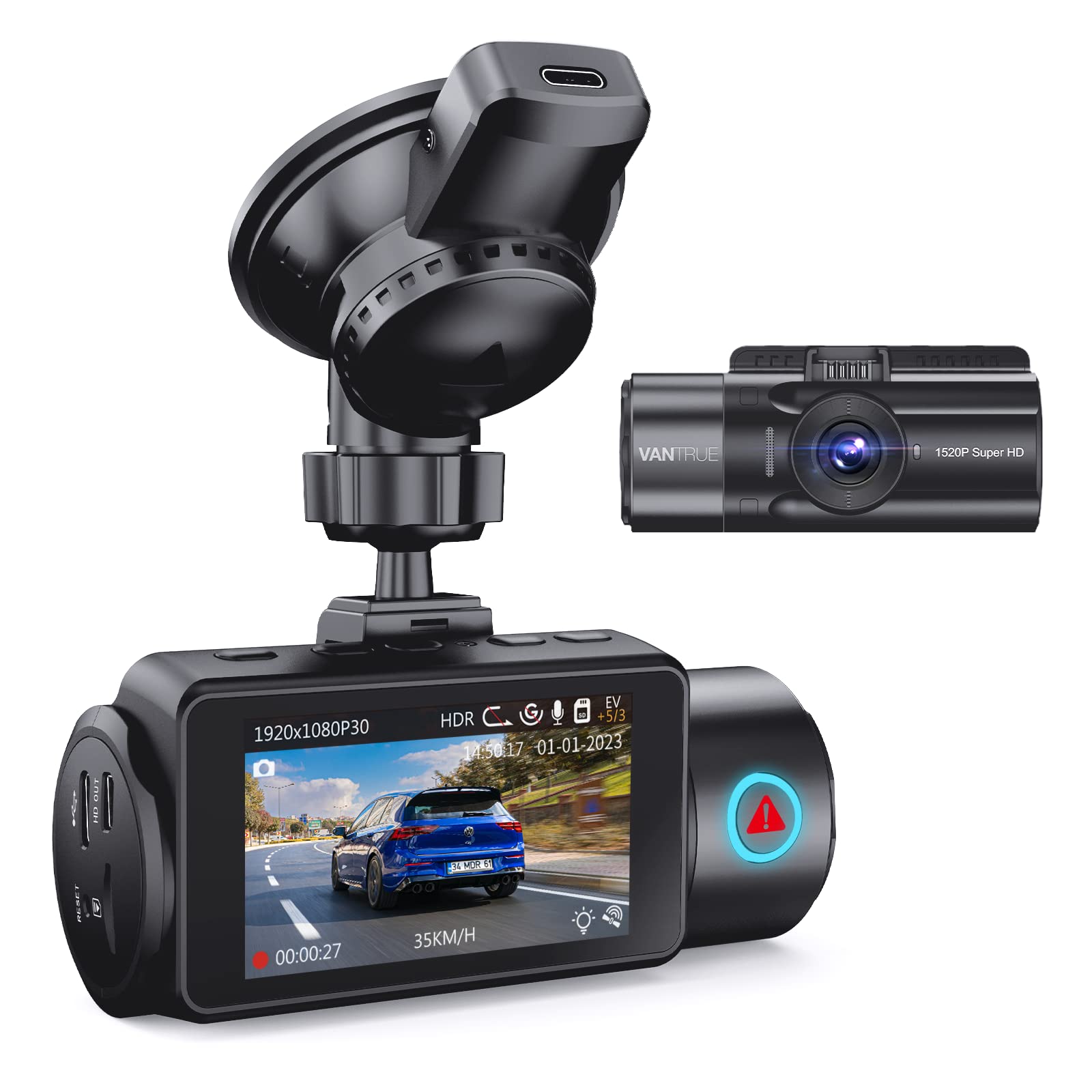 Amazon.co.jp: 【業界唯一マイクロ波動体検知】 VANTRUE ドライブ