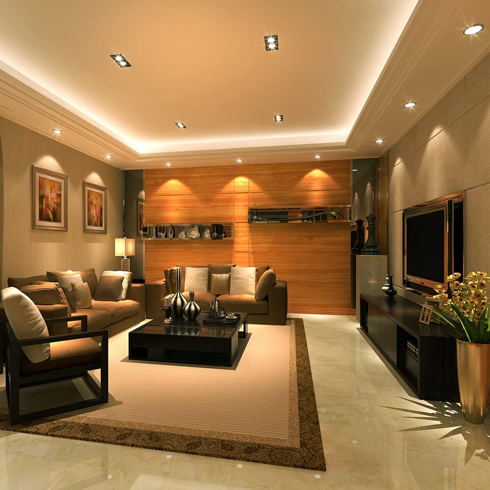 Amazon.co.jp: LED埋め込み式シーリングライト、3000Kウォームライト