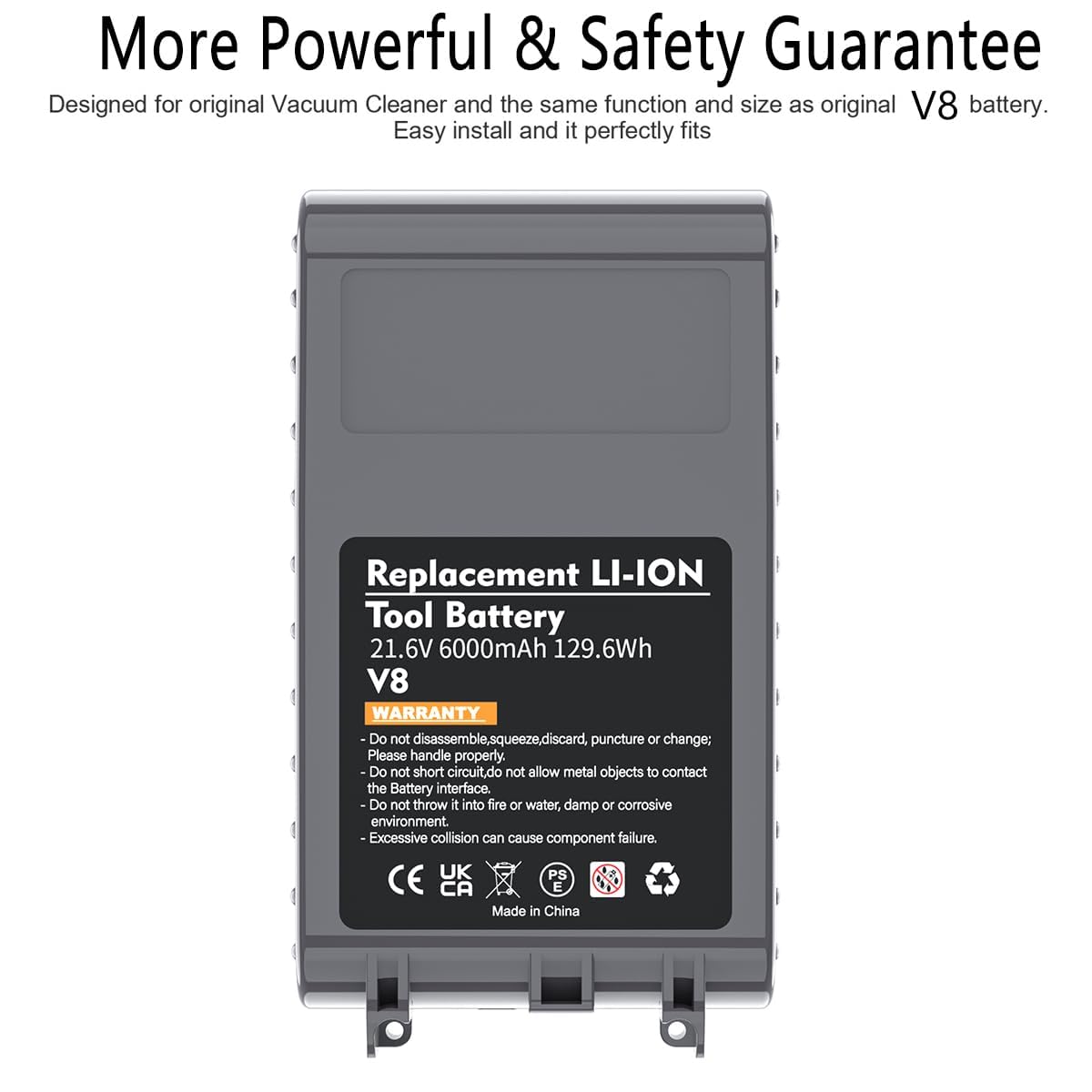 Amazon.com: Upgraded 6.0Ah V8 SV10 Battery 215681 Replacement