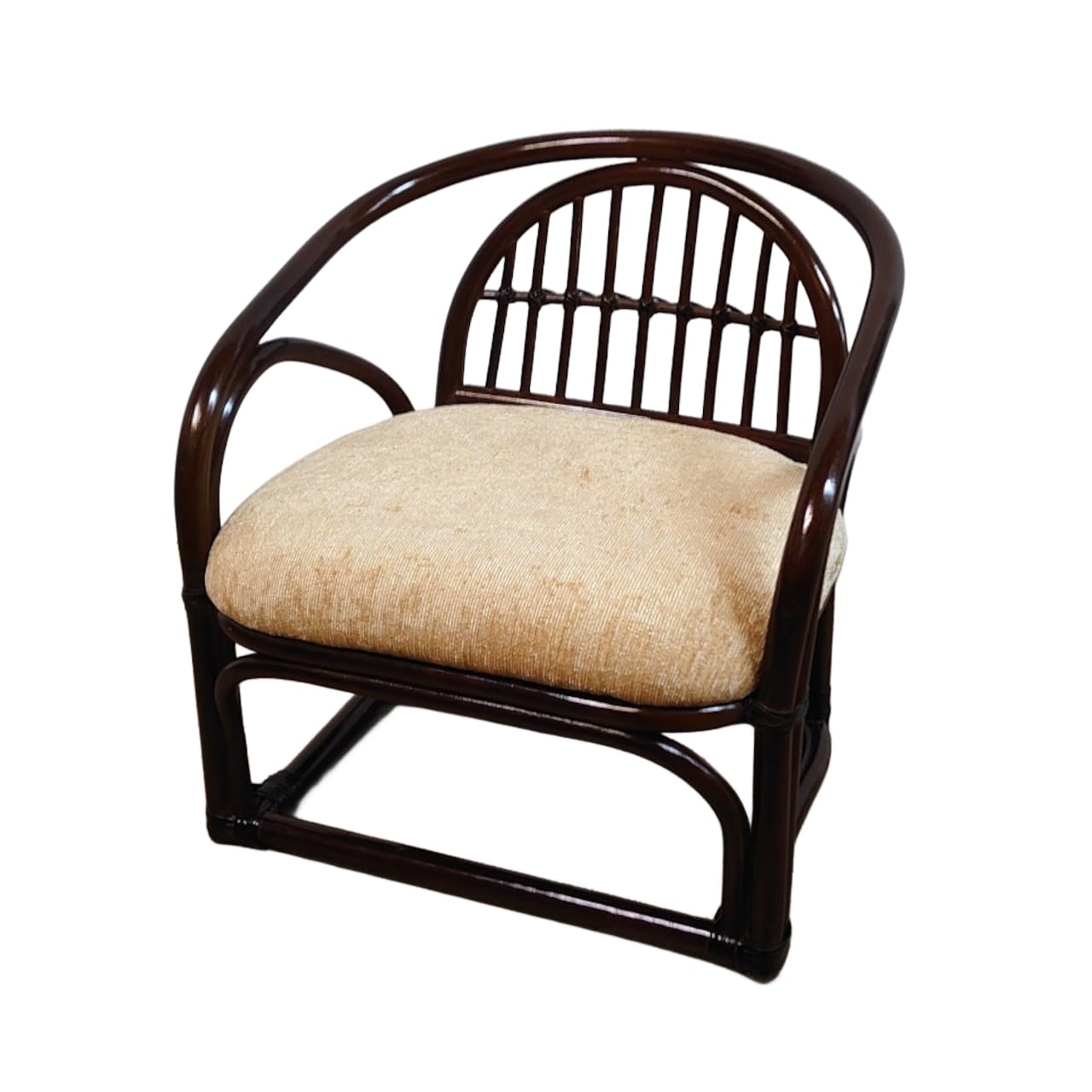 Amazon｜籐らくらく椅子 座椅子 ロータイプ 座面高30cm アームレスト