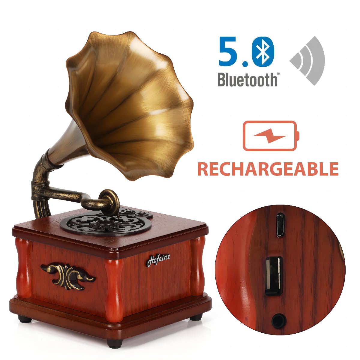 クラシック木製蓄音機 蓄音機クラシック グラモフォーン アンティーク