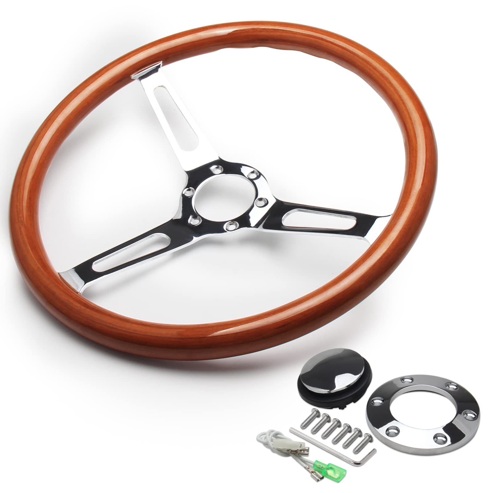 く*れ様 ジャンク！イタルボランテウッド レザー ステアリングホイール