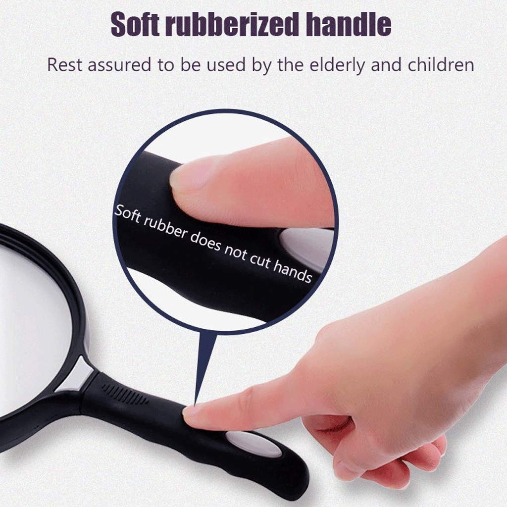 Amazon.co.jp: 高齢者の大きい読書拡大鏡10倍の虫眼鏡の拡大鏡の巨大な