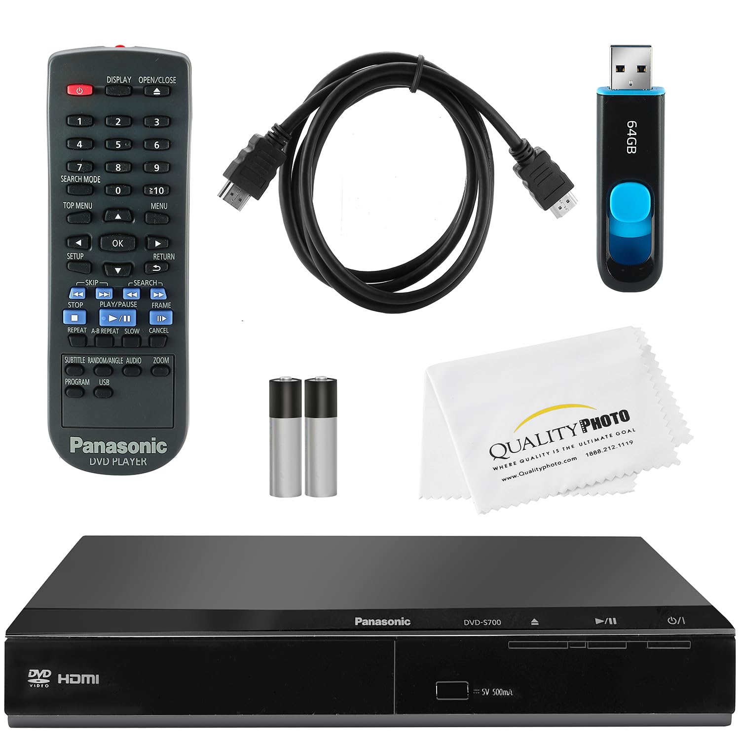 Amazon.com: Panasonic DVD Player DVD-S700 + Remote Control + High
