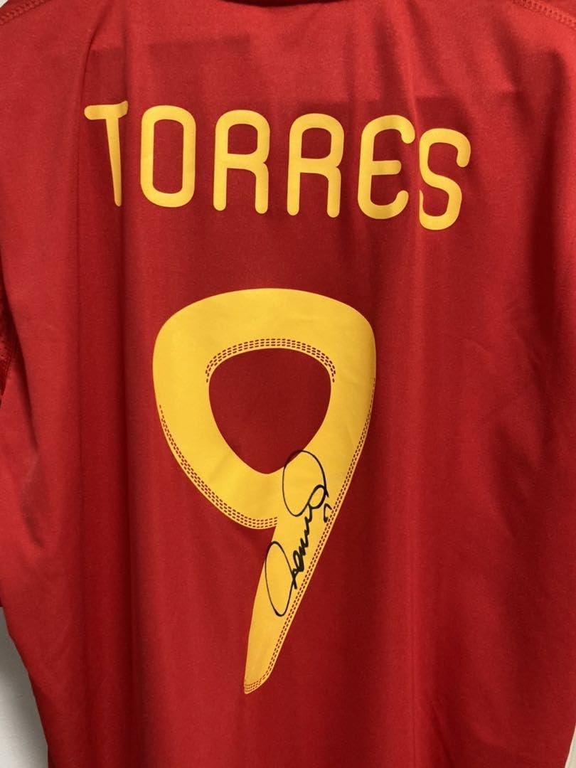 超希少】☆大幅値下げトーレス直筆サイン入り2012ジャージー・スペイン
