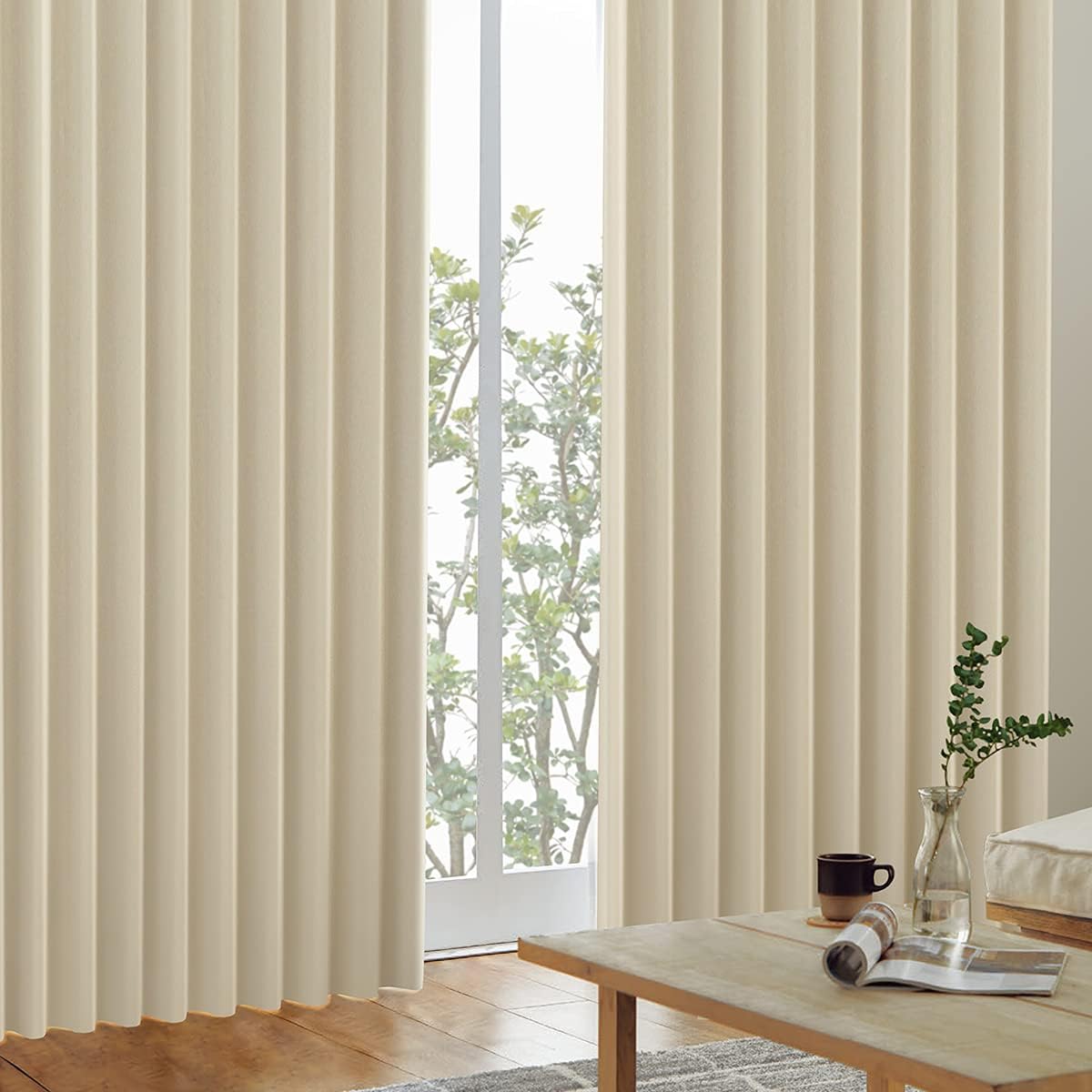 最終価格]FISBAスイス製高級生地オーダーメイドグレードレープカーテン