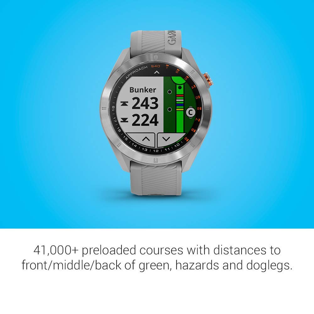Amazon.com: Garmin Approach S40, Stylish GPS Golf Smartwatch